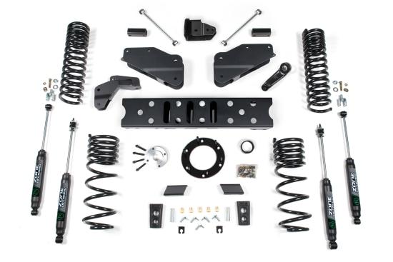 Zone Offroad 19-24 RAM 2500 5.5 Inch Radius Arm Bracket 4.5 Inch Rear Coil Gas 6-Bolt T-Case No Shocks - ZOND123