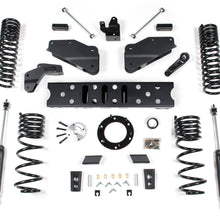 Zone Offroad 19-24 RAM 2500 5.5 Inch Radius Arm Bracket 4.5 Inch Rear Coil Gas 6-Bolt T-Case Fox Adventure Shocks - ZOND123F