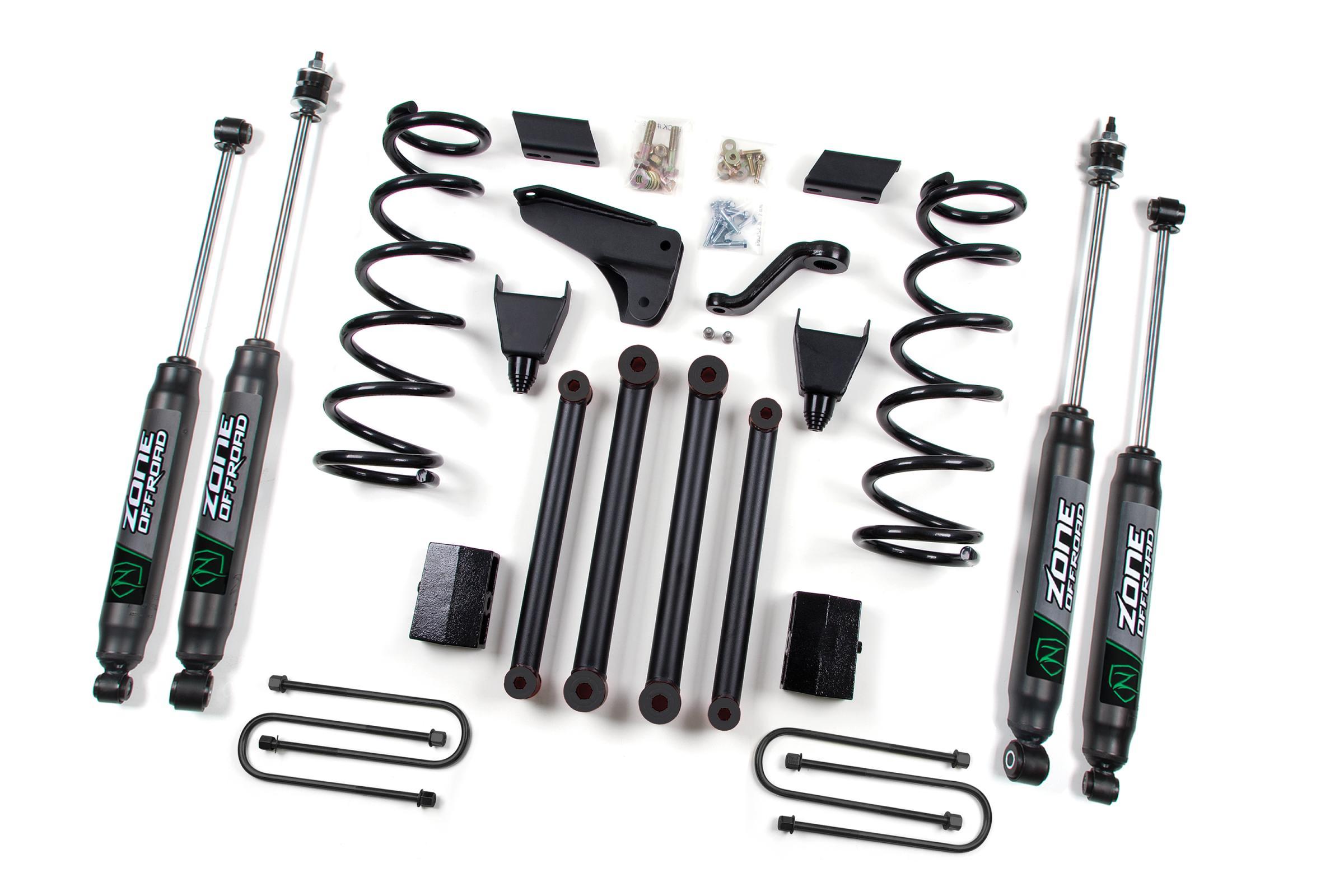 Zone Offroad 10-13 RAM 2500 Powerwagon 4WD 5 Inch Coil Spring Lift Kit System With Nitro Shocks - ZOND131N