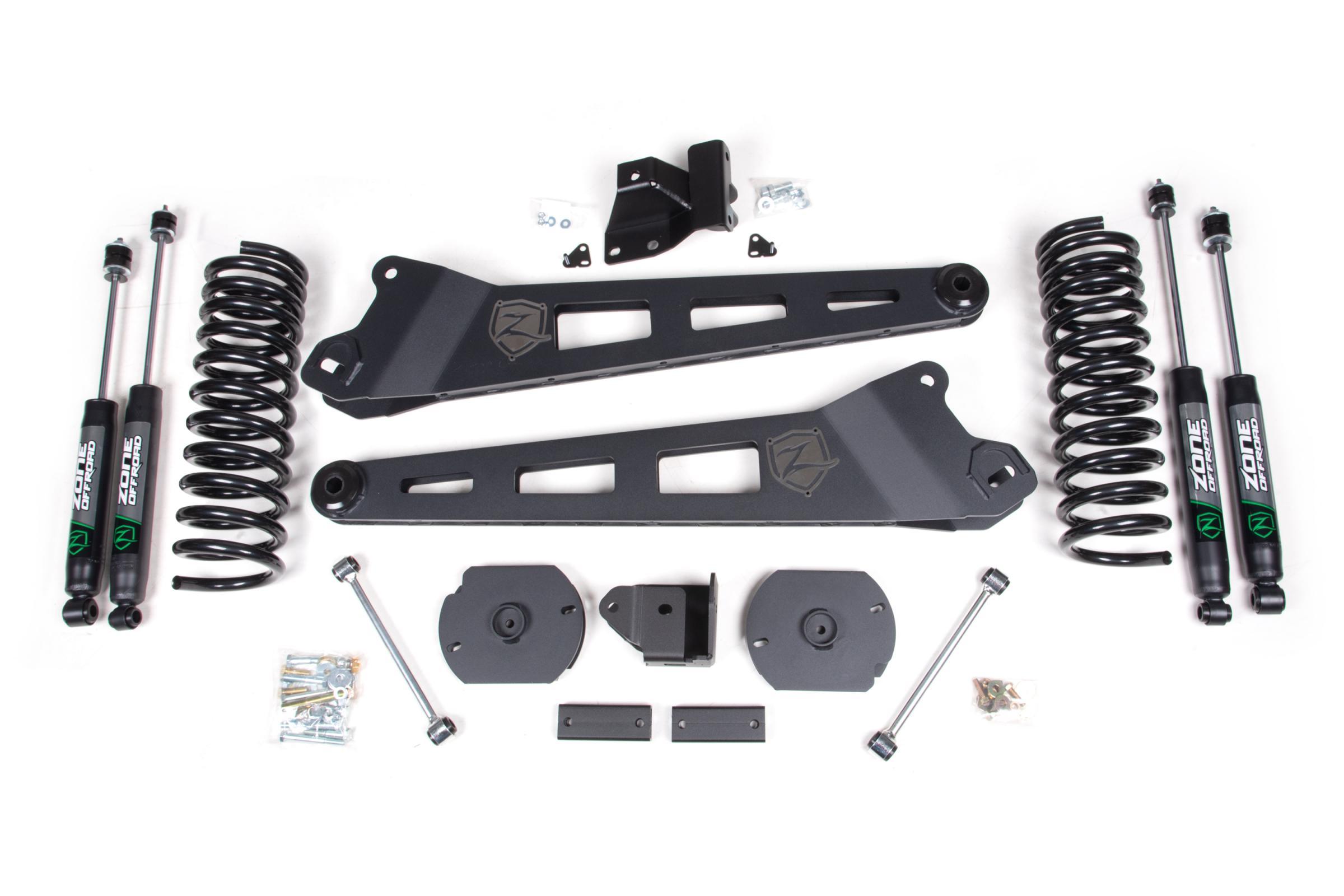 Zone Offroad 19-24 RAM 2500 3 Inch Radius Arm Lift Kit Fox Adventure Shocks - ZOND144F