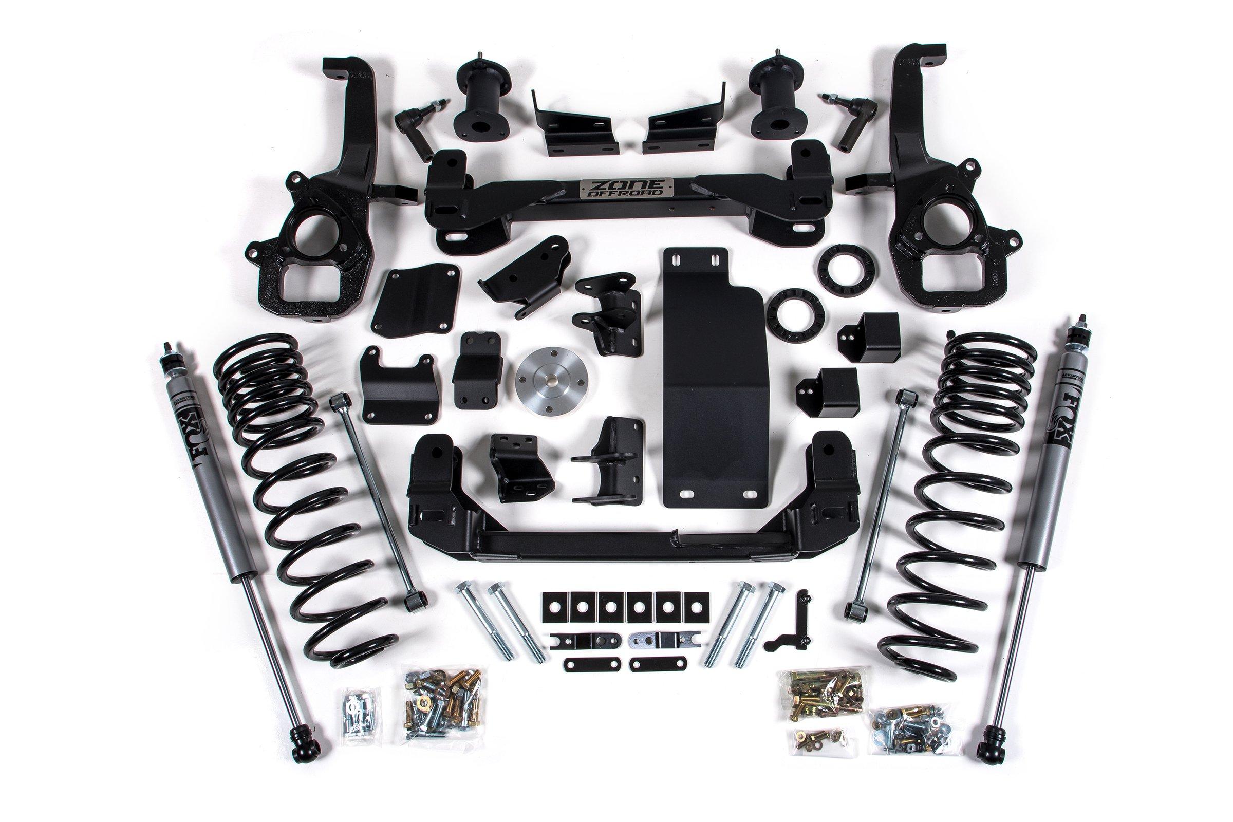 Zone Offroad Zone 4" Lift Kit - Large Bore - Fox Adventure Shocks - ZOND152F