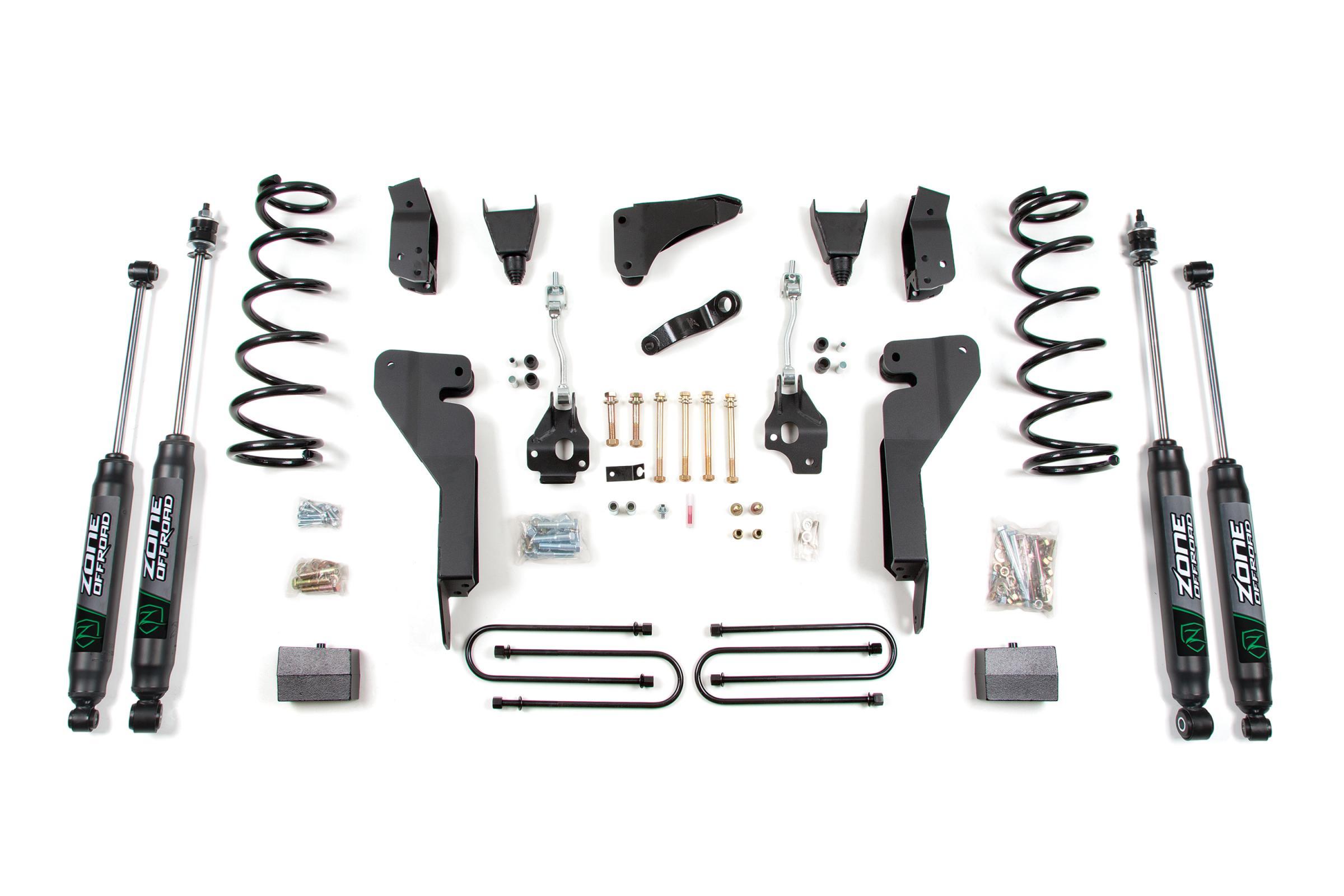 Zone Offroad 08 Dodge RAM 2500 6 Inch Lift Kit With 4 Inch Axle Diesel With Nitro Shocks - ZOND33N