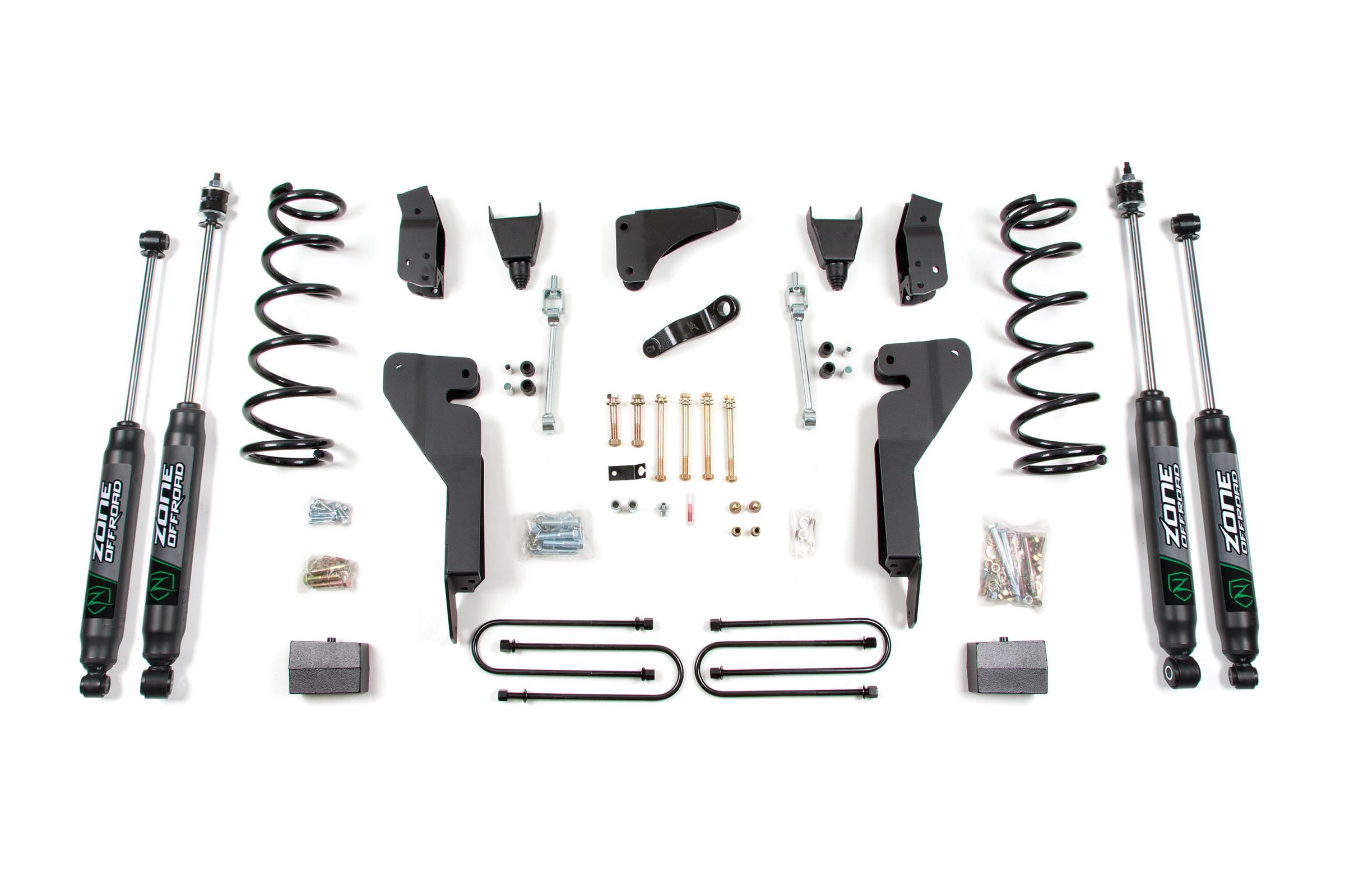 Zone Offroad 09-12 Dodge RAM 2500 6 Inch Lift Kit With 4 Inch Axle Gas With Nitro Shocks - ZOND38N