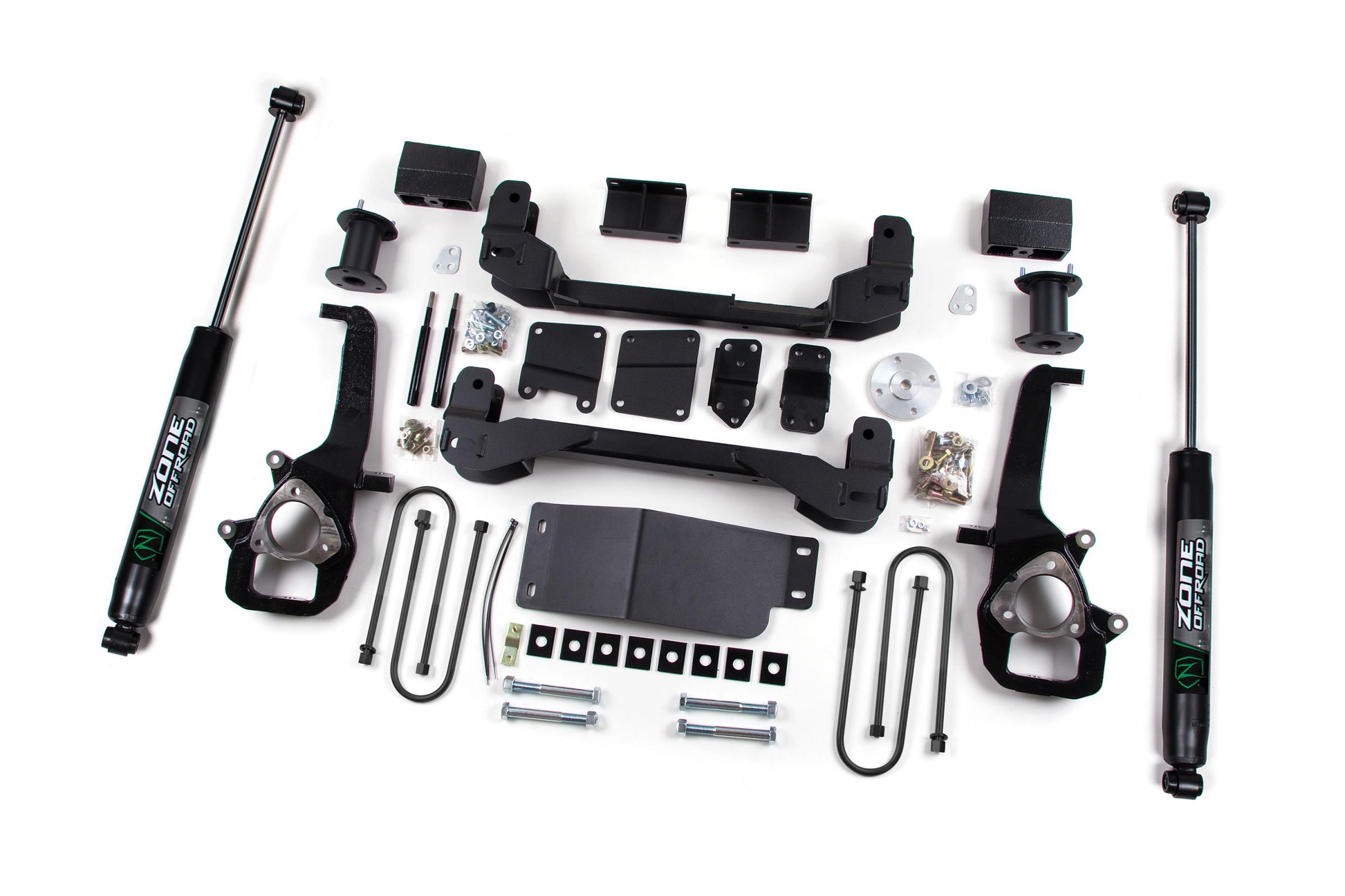 Zone Offroad 06-08 Dodge 1500 6 Inch Strut Spacer Lift Kit With Nitro Shocks - ZOND4N
