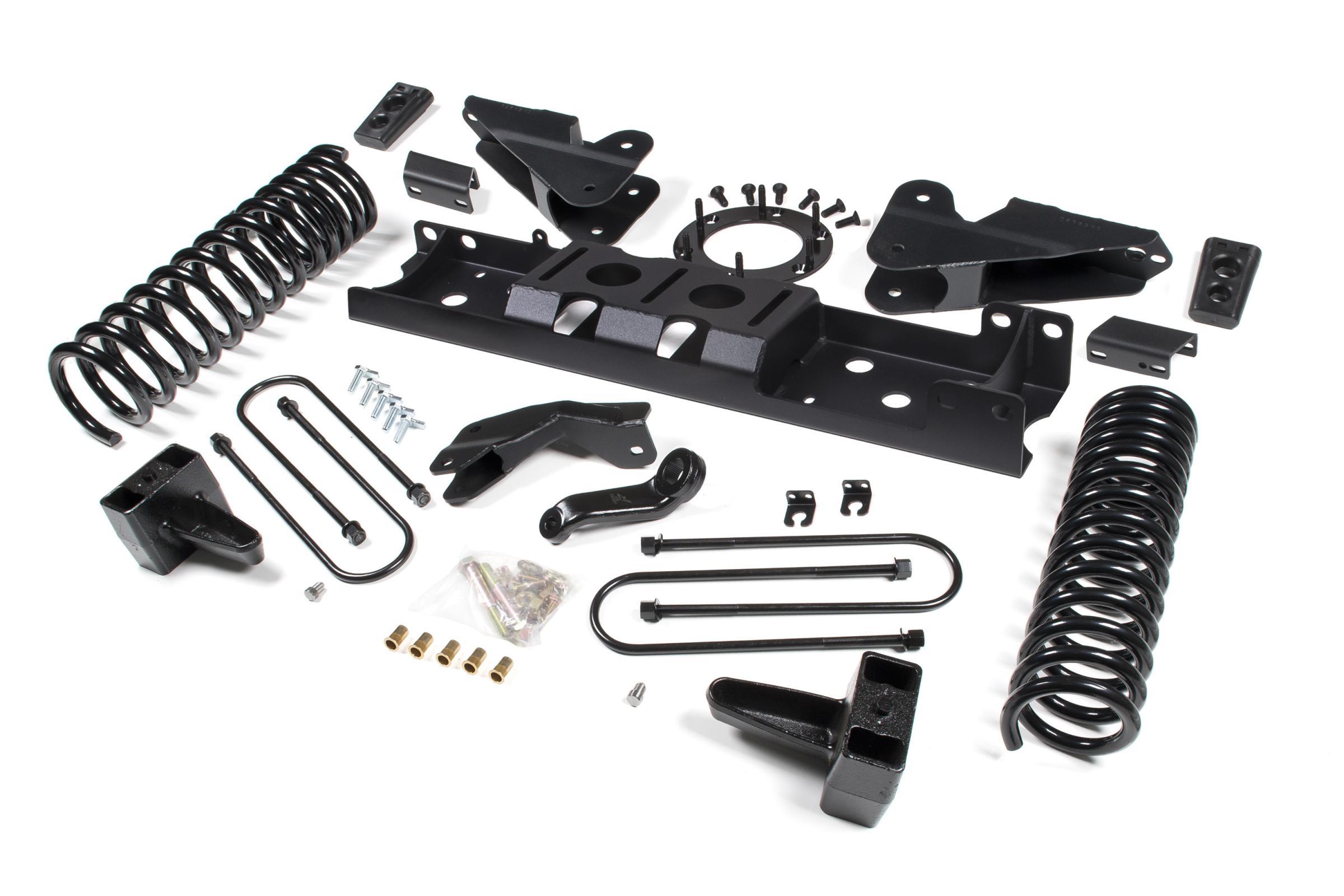 Zone Offroad 19-24 RAM 3500 4.5 Inch Radius Arm Bracket 3 Inch Rear Block Without Overload Diesel 6-Bolt T-Case Nitro Shocks - ZOND88N