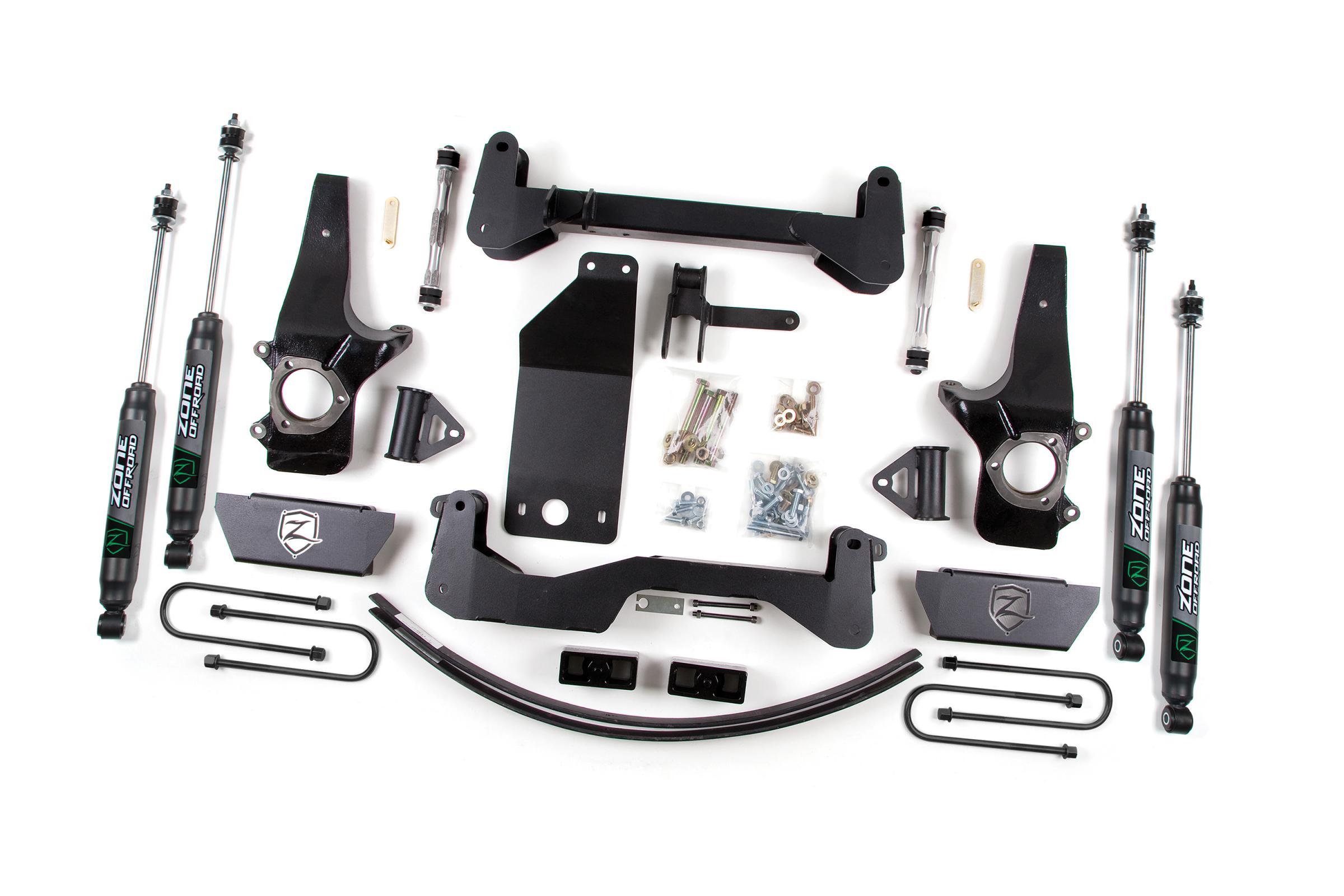 Zone Offroad 97-03 Ford F-150 6 Inch Lift Kit With Nitro Shocks - ZONF14N