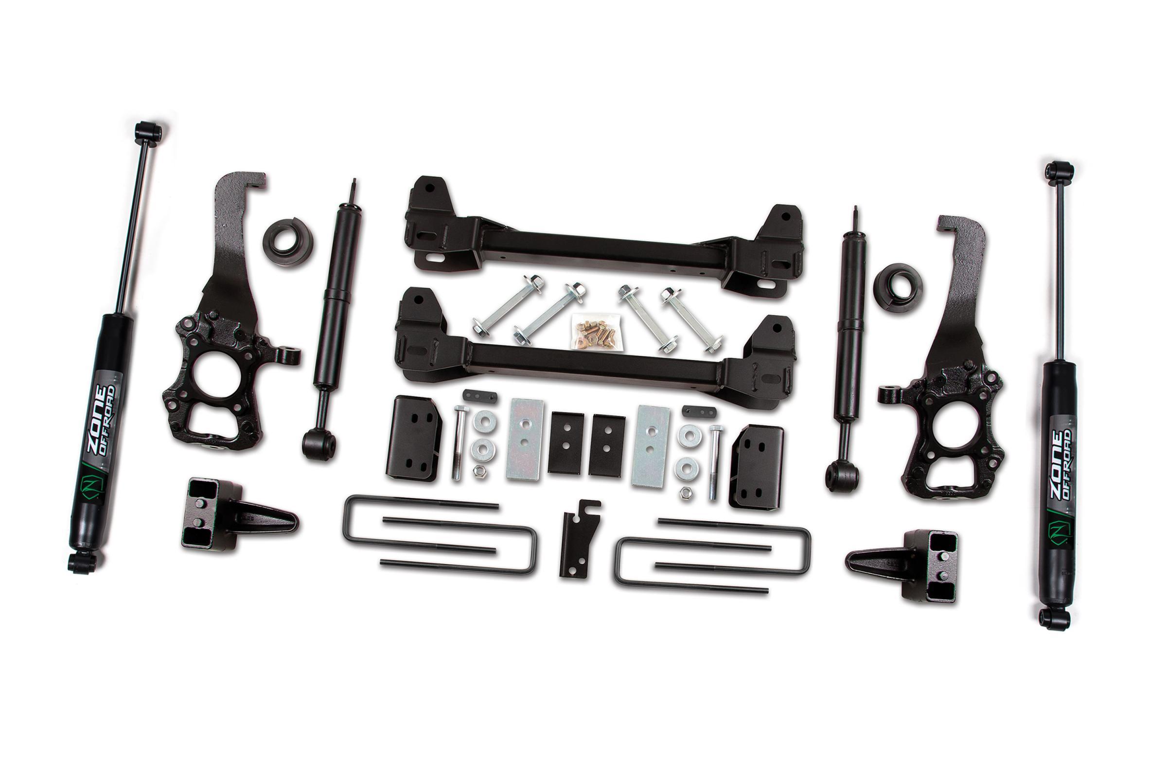 Zone Offroad 09-10 Ford F-150 2WD 6 Inch Knuckle and Strut Lift Kit With Nitro Shocks - ZONF20N