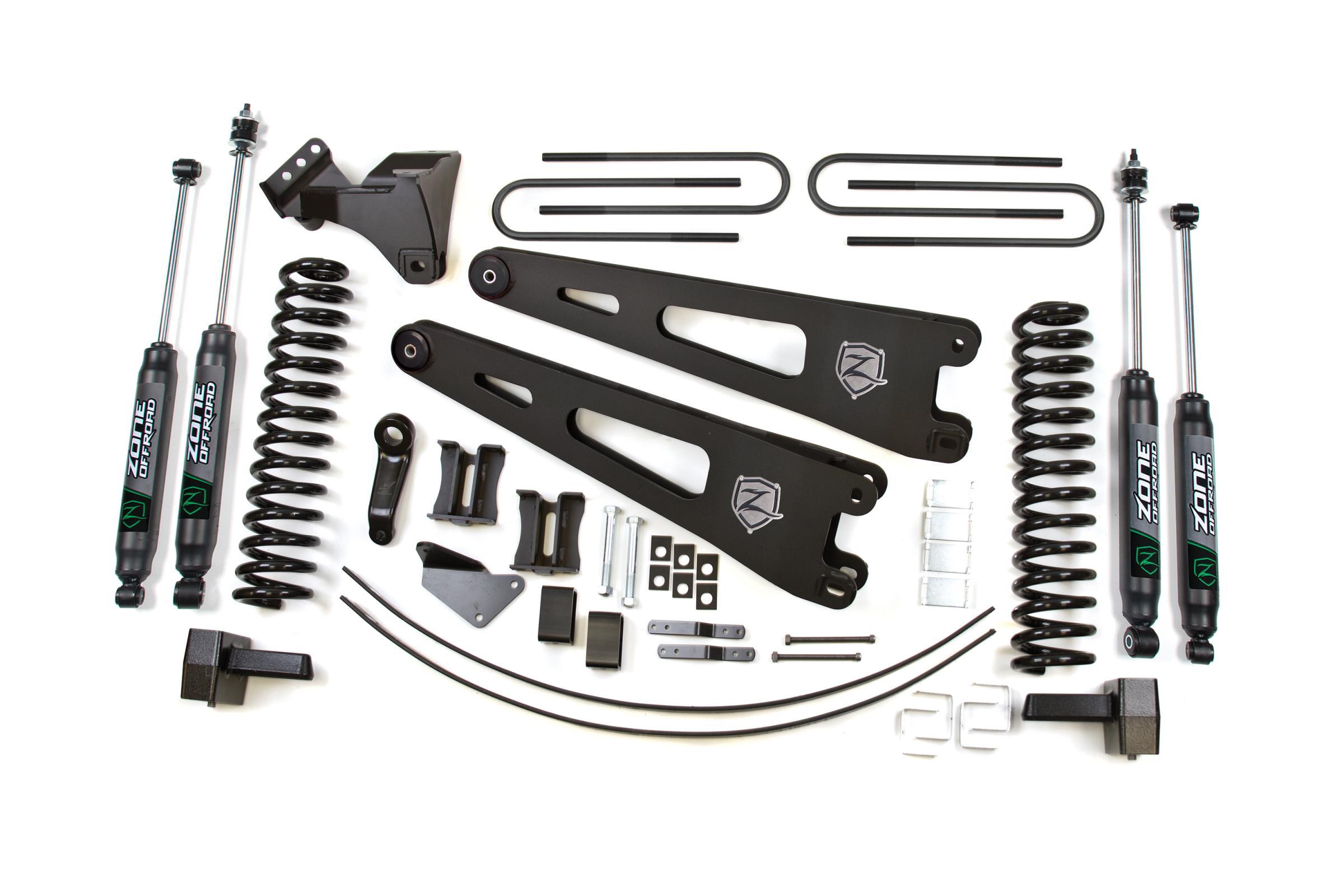 Zone Offroad 05-07 Ford F-250/F-350 Super Duty 6 Inch Lift Kit Diesel With Nitro Shocks - ZONF38N