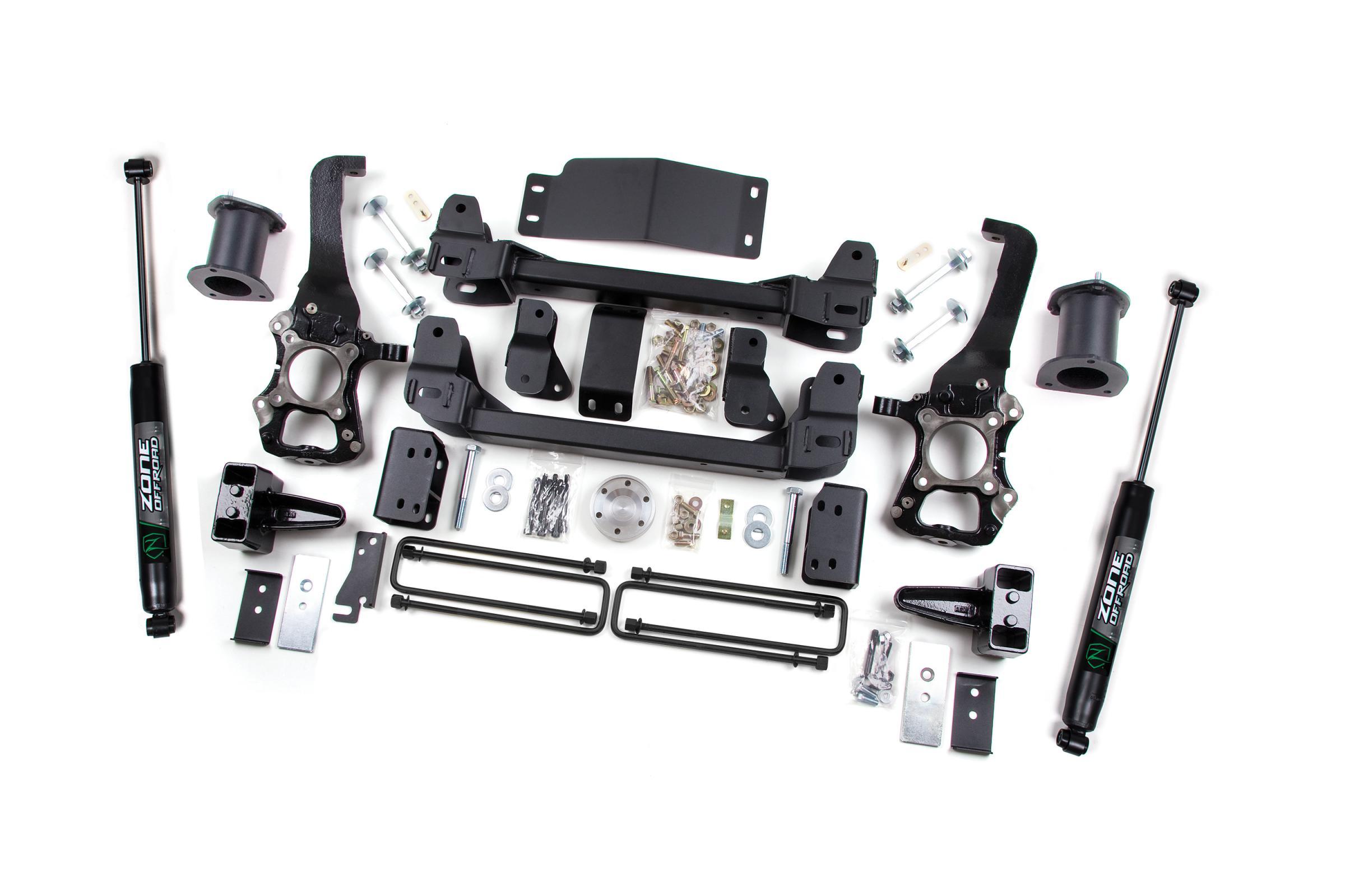 Zone Offroad 2014 Ford F-150 6 Inch Lift Kit With Nitro Shocks - ZONF40N