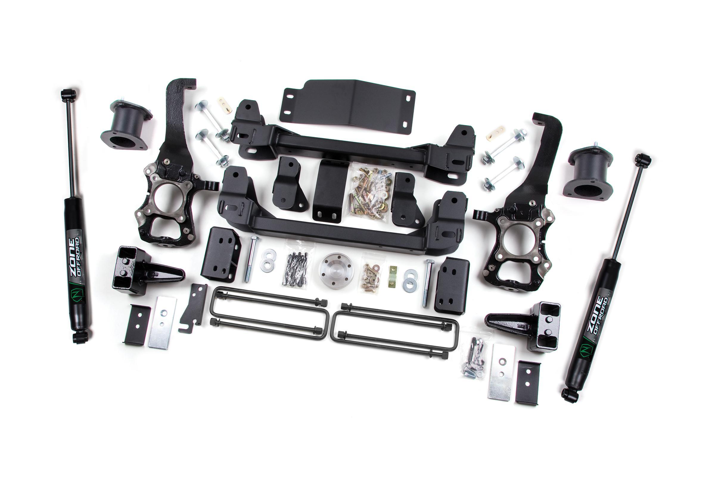 Zone Offroad 2014 Ford F-150 4 Inch Lift Kit With Nitro Shocks - ZONF41N