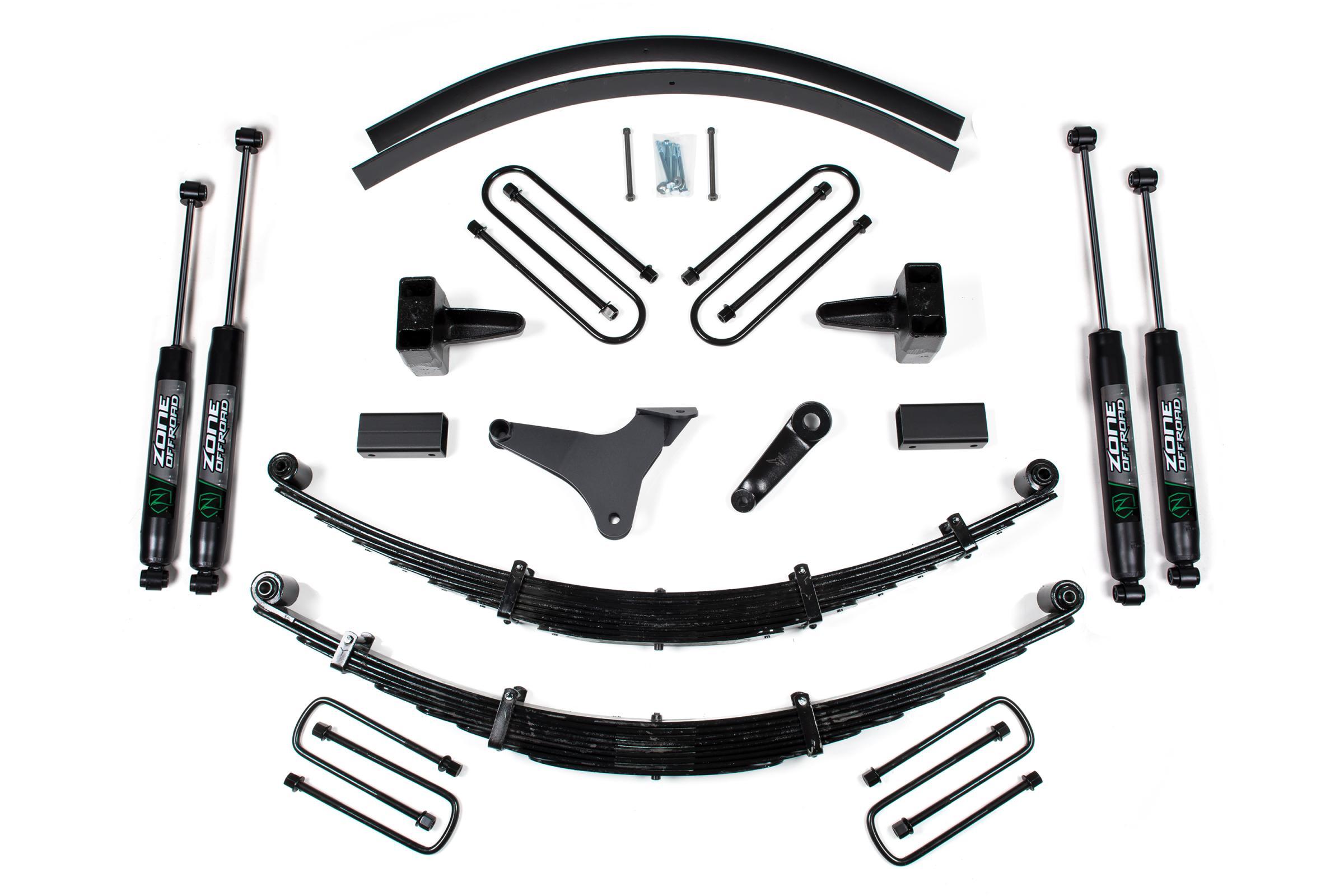 Zone Offroad 99 Ford F-250/F-350 Super Duty Inch Lift Kit With Nitro Shocks - ZONF44N