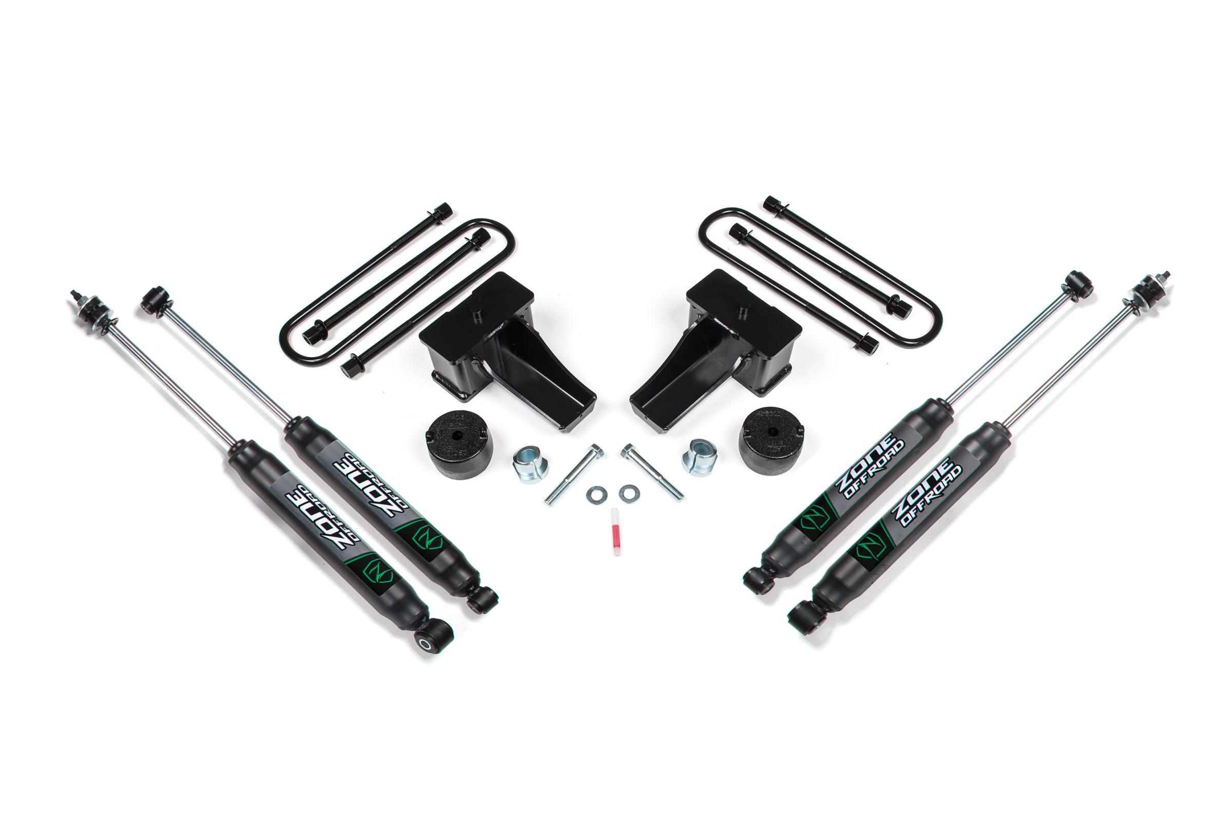 Zone Offroad 11-16 Ford F-250/F-350 Super Duty 2 Inch Lift Kit With Nitro Shocks - ZONF45N