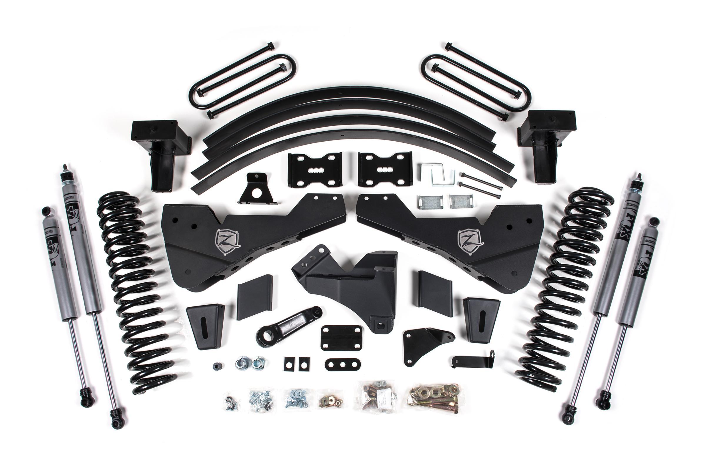 Zone Offroad 11-16 F-250/350 8 Inch Lift Kit Without Overload Diesel With Fox Adventure Shocks - ZONF54F
