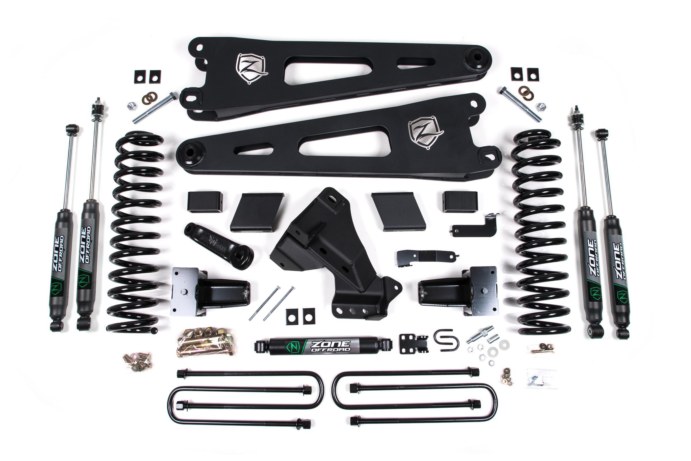 Zone Offroad 20-22 Ford F-250/F-350 Super Duty 7 Inch Lift Kit Nitro Shocks Gas - ZONF65N