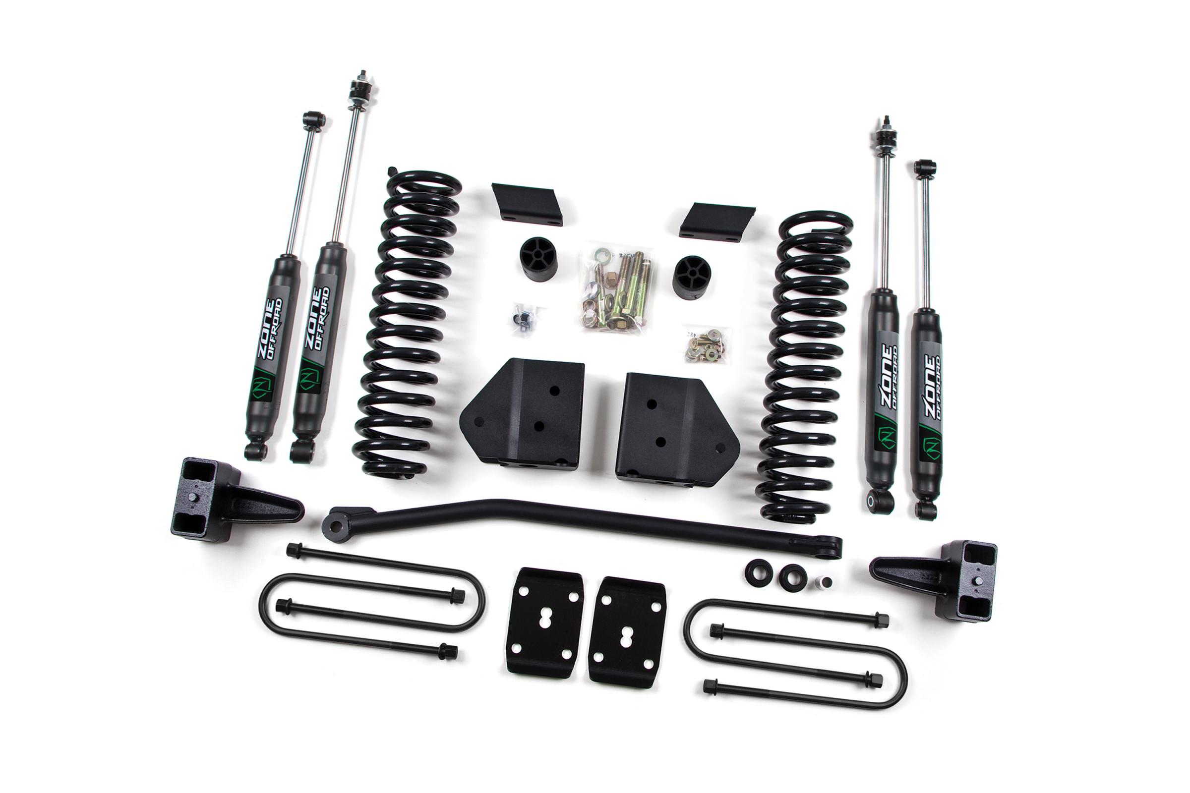 Zone Offroad 08-10 Ford F-250/F-350 Super Duty 4 Inch Lift Kit With Nitro Shocks - ZONF6N