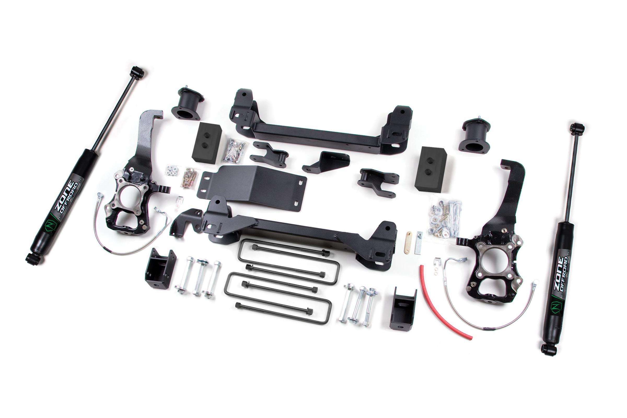 Zone Offroad 04-08 Ford F-150 4 Inch Lift Kit With Nitro Shocks - ZONF8N
