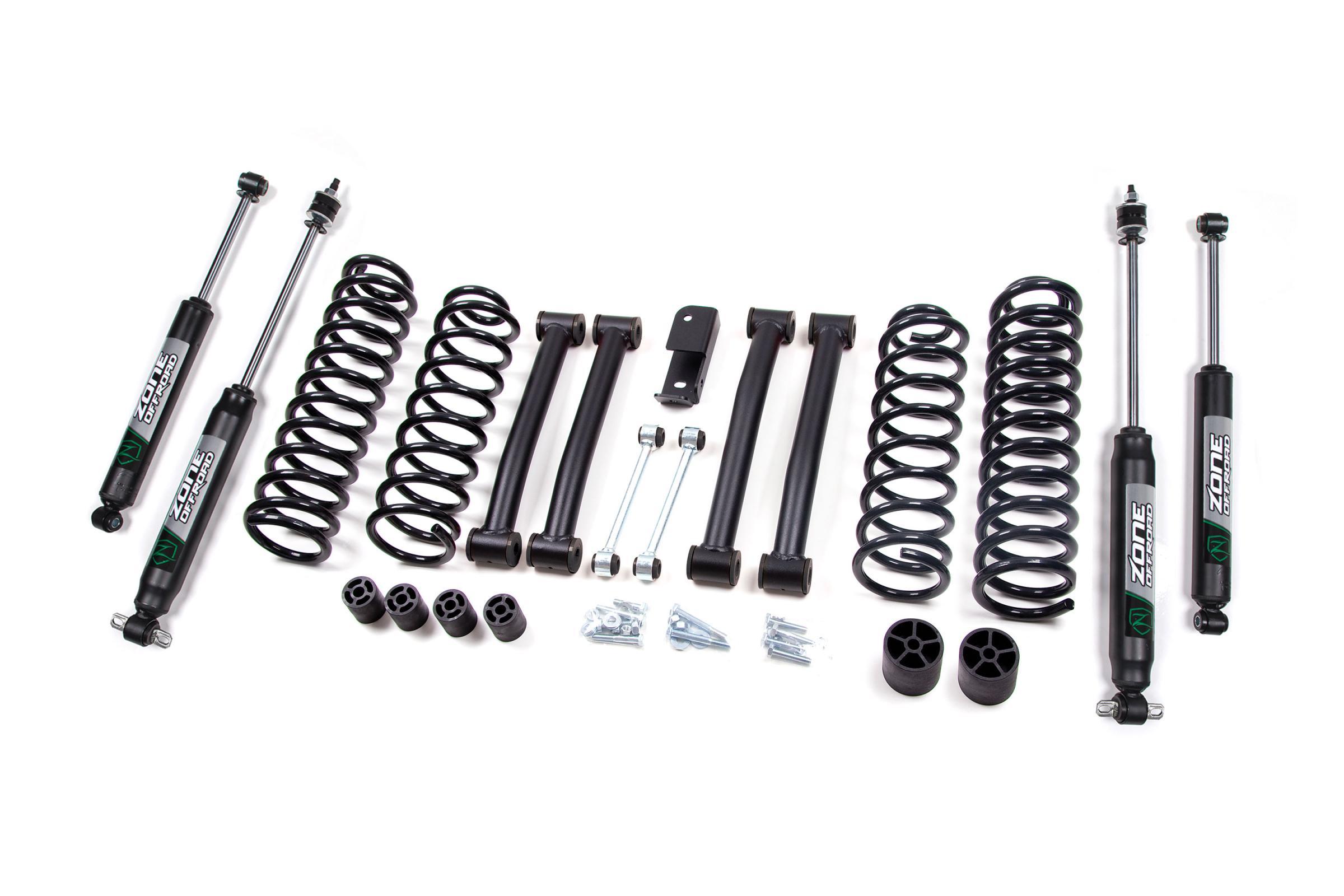 Zone Offroad 93-98 Jeep Grand Cherokee ZJ 4 Inch Lift Kit With Nitro Shocks - ZONJ16N