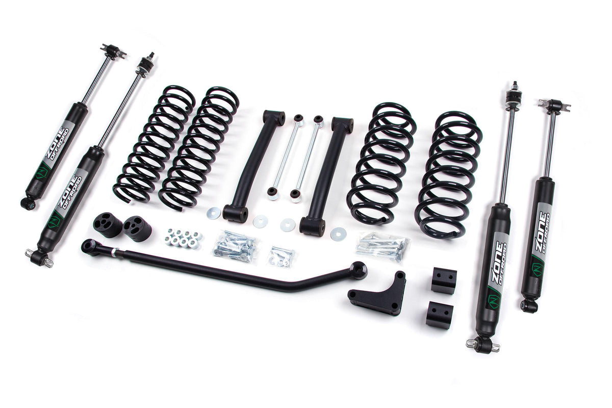 Zone Offroad 99-04 Jeep Grand Cherokee WJ 4 Inch Coil Spring Lift Kit With Nitro Shocks - ZONJ17N