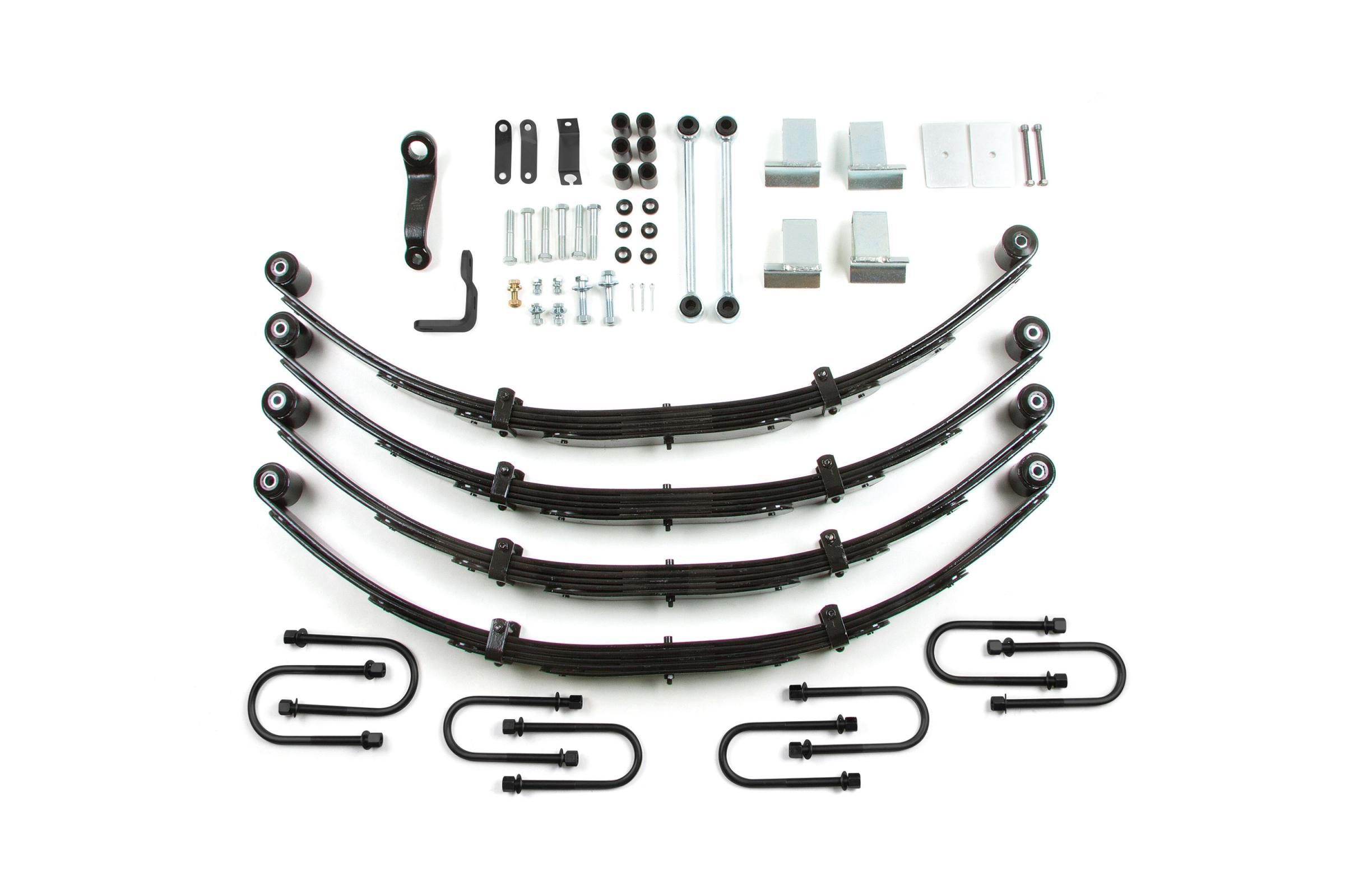 Zone Offroad 87-95 Jeep Wrangler YJ 4 Inch Leaf Spring Lift Kit With PS No Shocks - ZONJ28N
