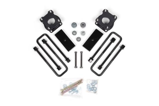 Zone Offroad 07-21 Toyota Tundra 3 Inch Lift Kit 1 Inch Rear Block With Fox Adventure Series Shocks - ZONT13F