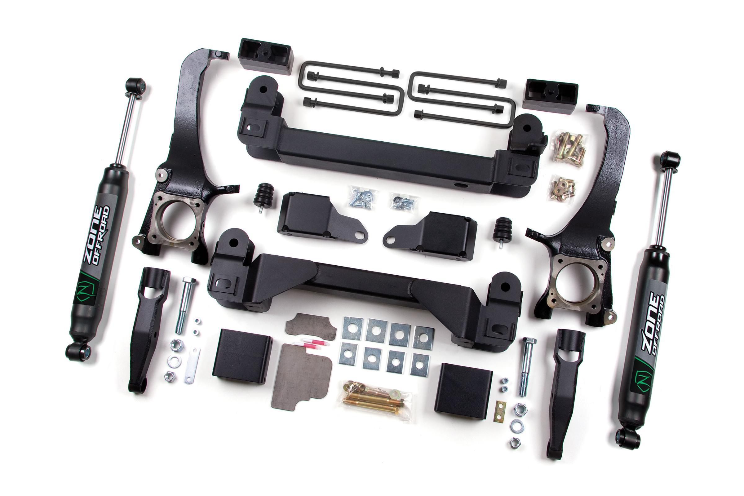 Zone Offroad 07-15 Toyota Tundra 5.0 Inch Lift Kit With Nitro Shocks - ZONT1N