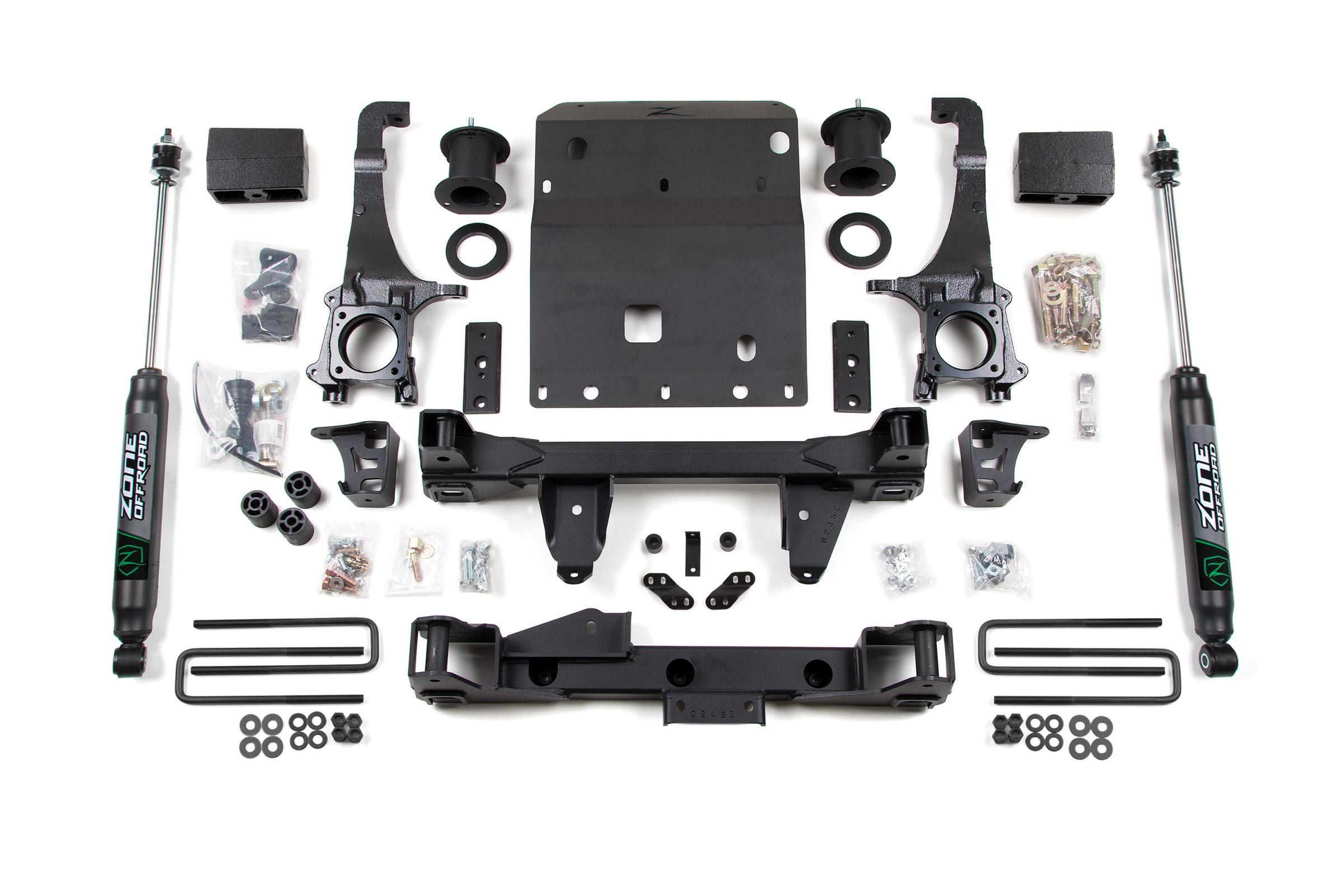 Zone Offroad 05-15 Toyota Tacoma 6 Inch Front 4 Inch Rear Lift Kit With Nitro Shocks - ZONT3N