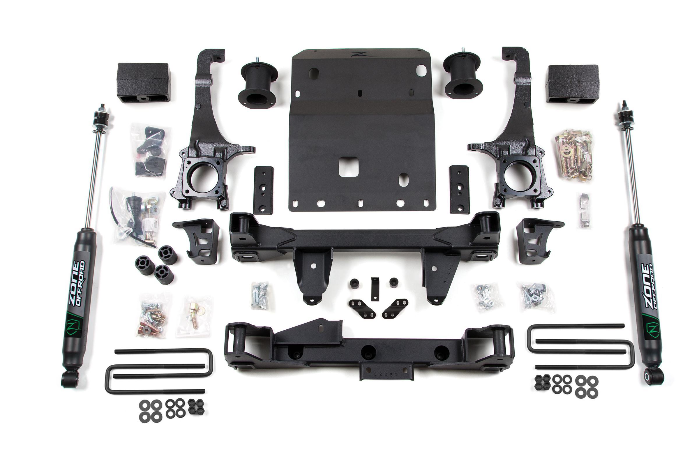 Zone Offroad 05-15 Toyota Tacoma 4 Inch Front 3 Inch Rear Lift Kit With Nitro Shocks - ZONT4N