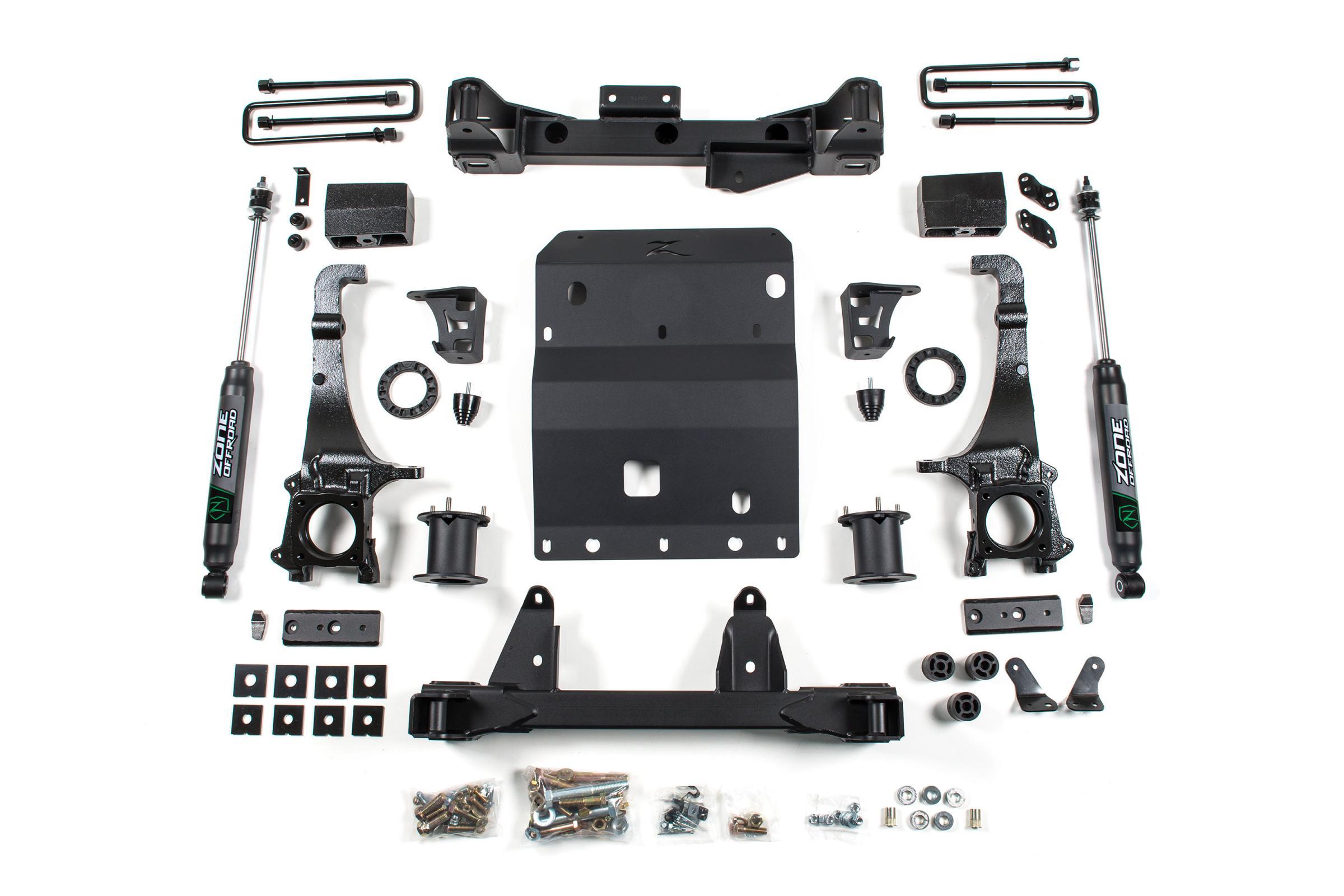 Zone Offroad 16-23 Toyota Tacoma 6 Inch Front 4 Inch Rear Lift Kit With Nitro Shocks - ZONT7N