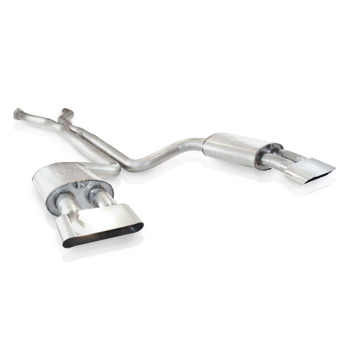 Stainless Works Catback Dual Turbo S-Tube Mufflers Performance Connect (1990-1995 Corvette) - ZR1STUBESW
