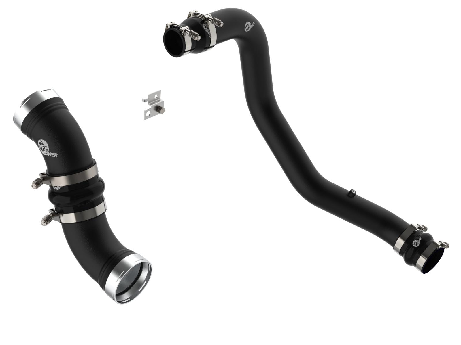 AFE BladeRunner Aluminum Hot and Cold Charge Pipe Kit Black (2006-2010 Chevrolet, GMC Fitments) - 46-20054-B
