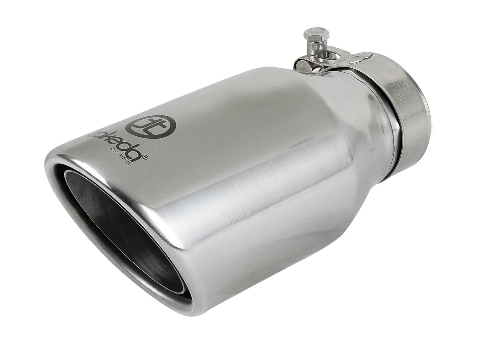 AFE Takeda 3 IN to 2-1/2 IN 304 Stainless Steel Axle-Back Exhaust w/ Polished Tip (2013-2017 Veloster) - 49-37019-P