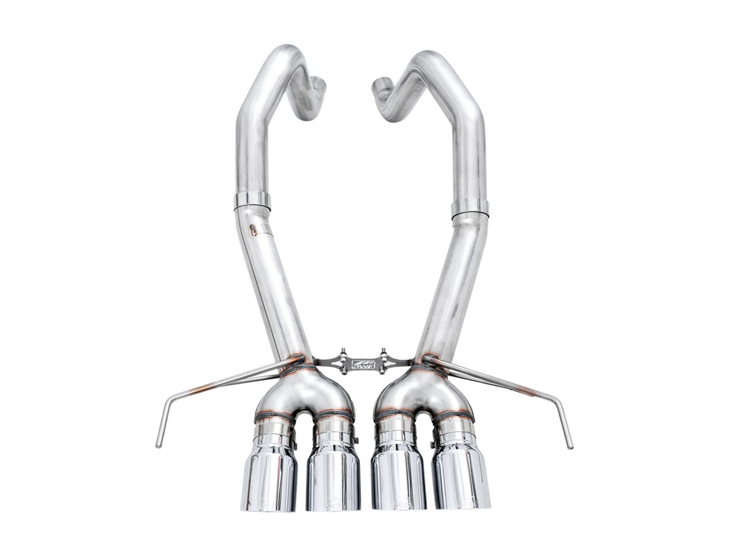 AWE Tuning Track Edition Axle-Back Exhaust w/Chrome Tips (2014-2017 Corvette Stingray, Z51, Grand Sport, Z06, ZR1 w/o AFM)- 3020-42073