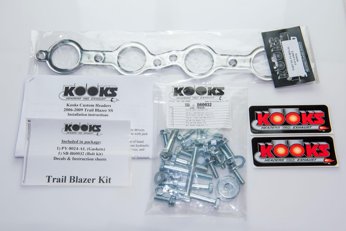 Kooks 1-7/8" x 3" SS Headers. 2006-2009 Trailblazer SS. - 27202400