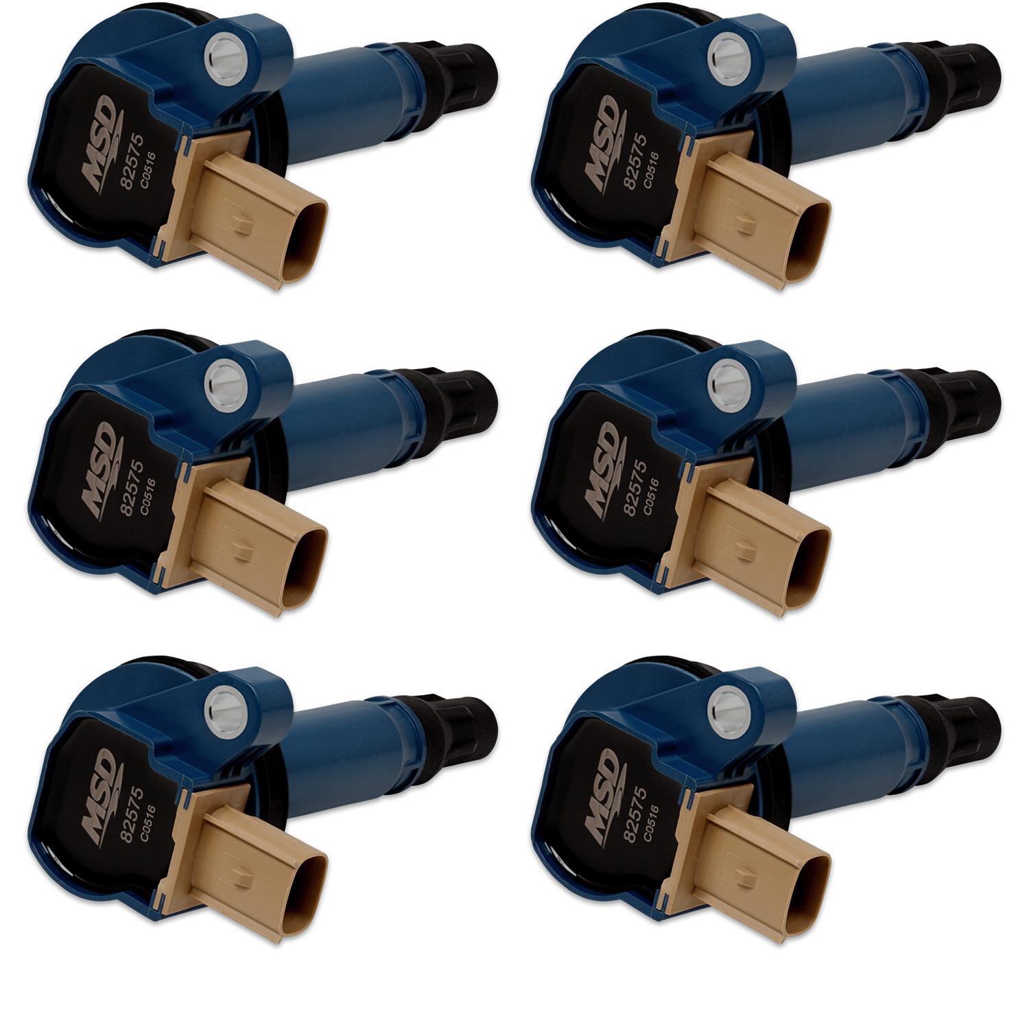 Msd 825765 Coil,Blue,Ford Eco-Boost 3.5L V6, 6-Pk