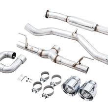 AWE Track Edition Exhaust - Chrome Silver Tips (2016-2023 Subaru BRZ / Toyota GR86 / Toyota 86) - 3020-32279