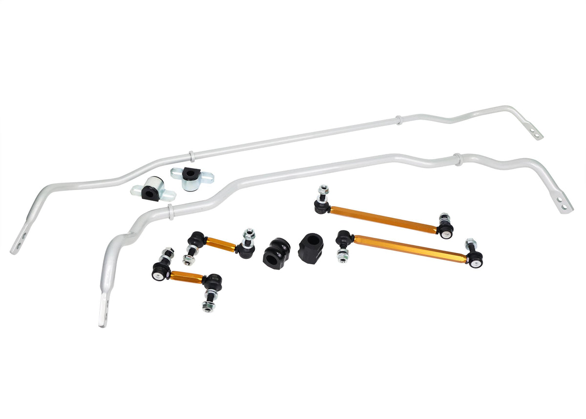 Whiteline Performance Suspension Stabilizer Bar Kit Contains: Front And Rear Sway Bar Kits With End Links, Essential Whiteline (2018-2020 Stinger, G70) - BKK001