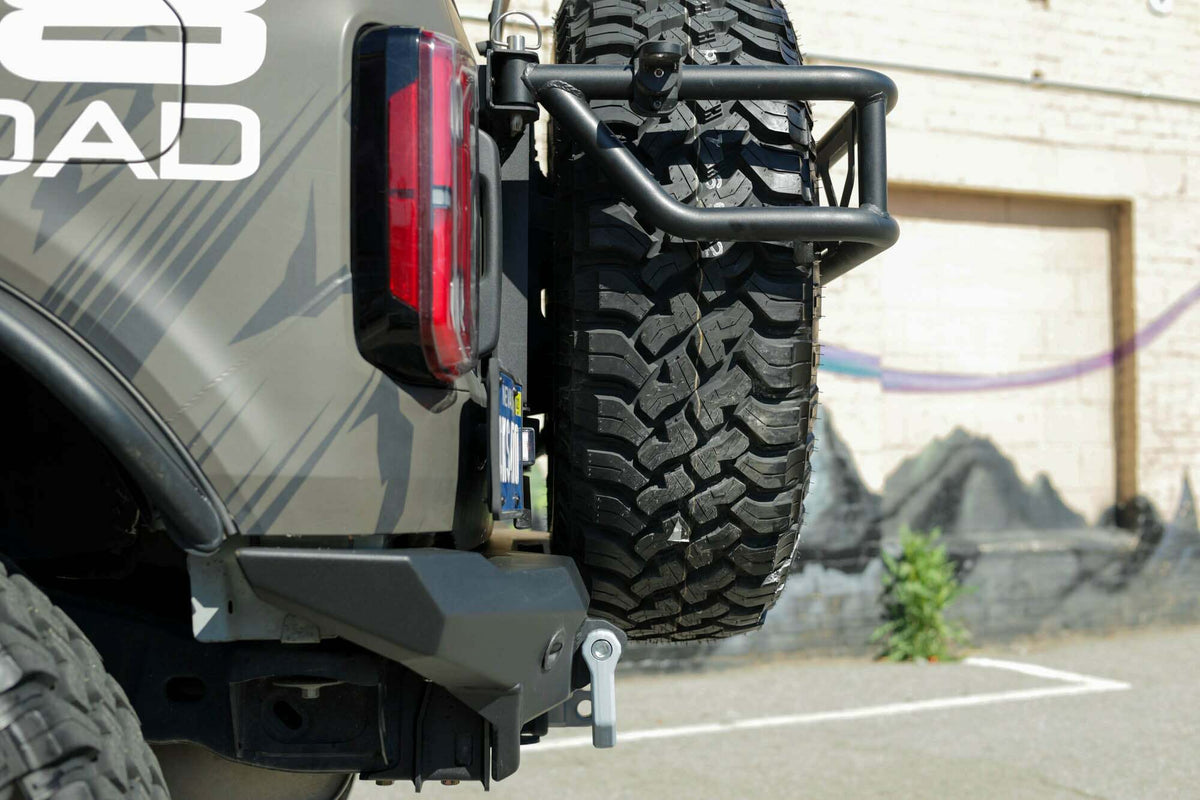 DV8 Offroad 2021-2025 Ford Bronco Spec Series Rear Bumper - RBBR-05