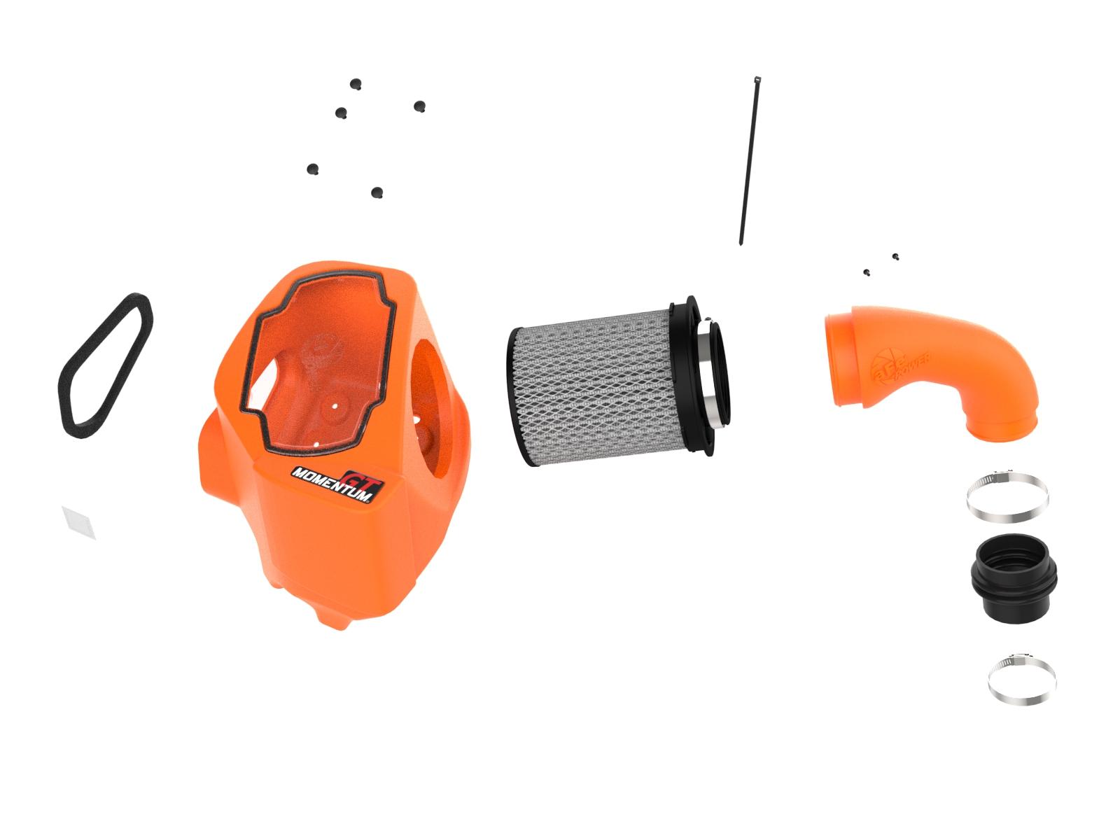 AFE Momentum GT Cold Air Intake System Orange w/ Pro DRY S Filter (2024-2025 Land Cruiser) - 50-70127DN