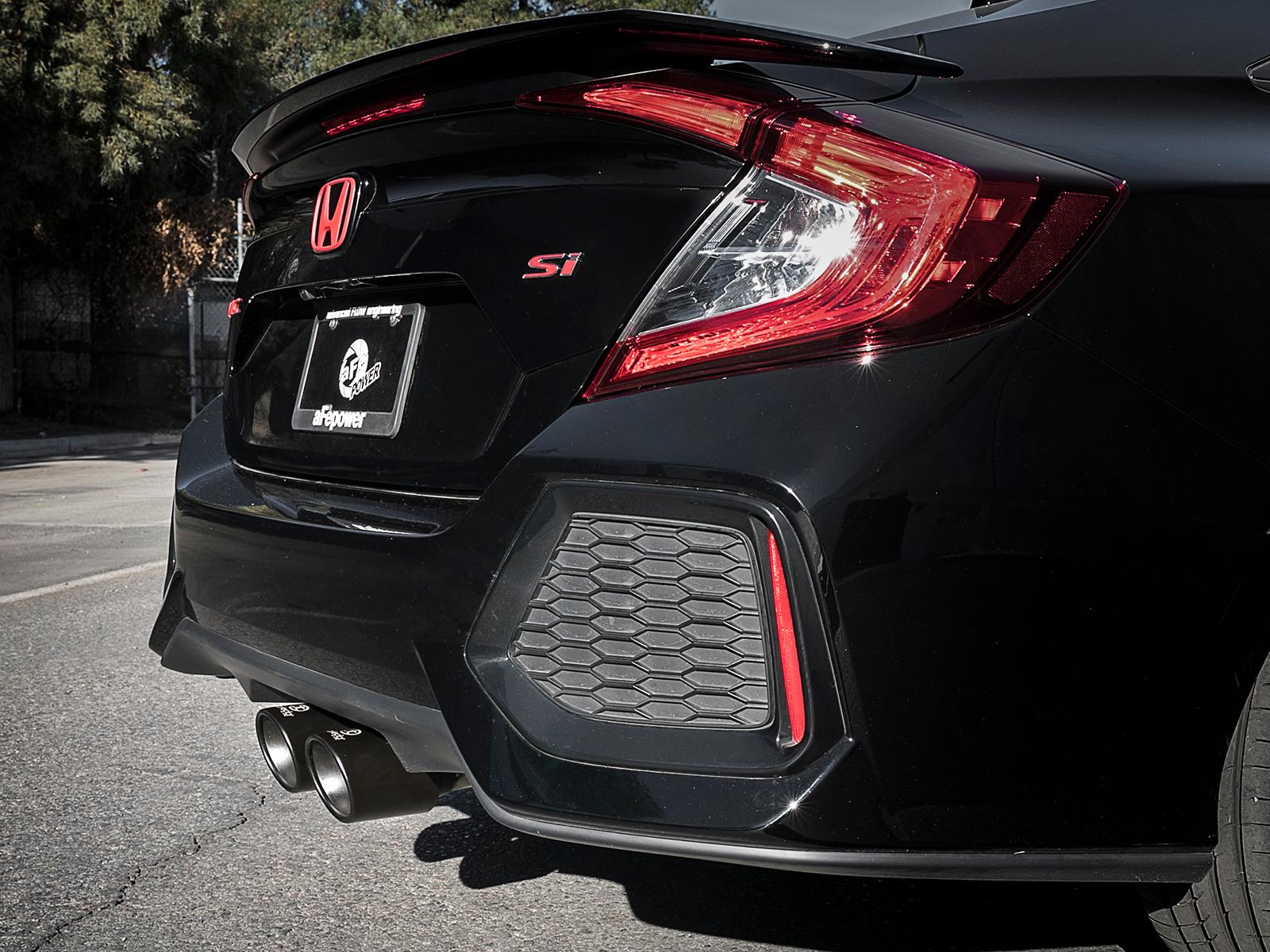 AFE Cat-Back Exhaust System (2017-2019 Honda Civic Si L4-1.5L (t)) - 49-36618-B