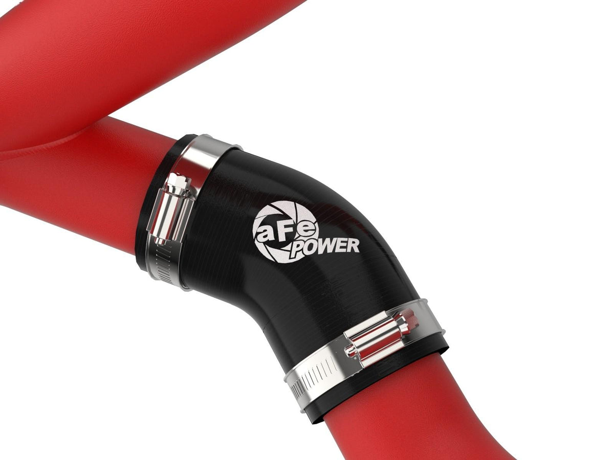 AFE BladeRunner 2-1/4 IN Aluminum Hot Charge Pipe Red (2022-2024 Explorer and Explorer ST) - 46-20678-R