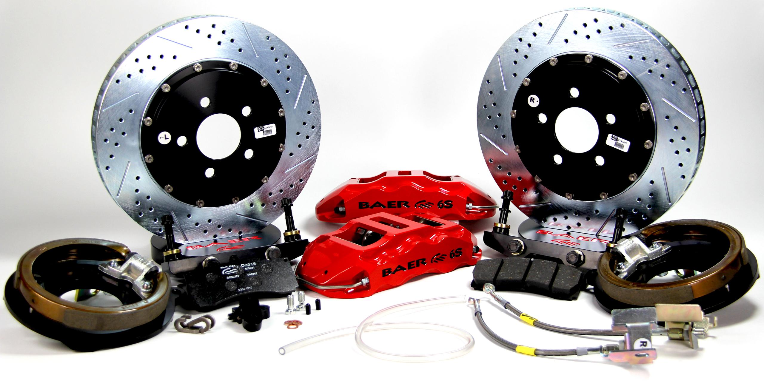Baer 14" Extreme+ Rear Brake Kit, Comp Yellow, SDZ (1978-1988 Buick, Chevrolet, Oldsmobile, Pontiac Fitments) - 4302418CY
