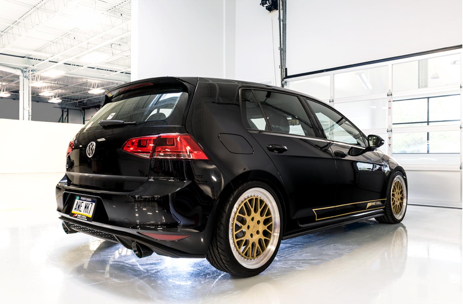 AWE Tuning VW MK7 GTI Touring Edition Exhaust - Diamond Black Tips - 3015-33050