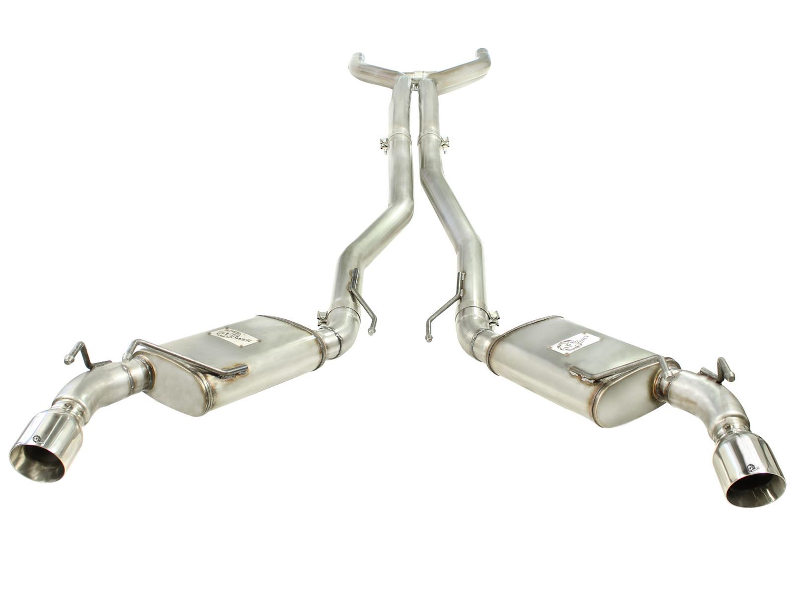 AFE MACH Force-Xp 3 IN 409 Stainless Steel Cat-Back Exhaust System w/Polished Tip (2010-2013 Camaro, Camaro) - 49-44039-P