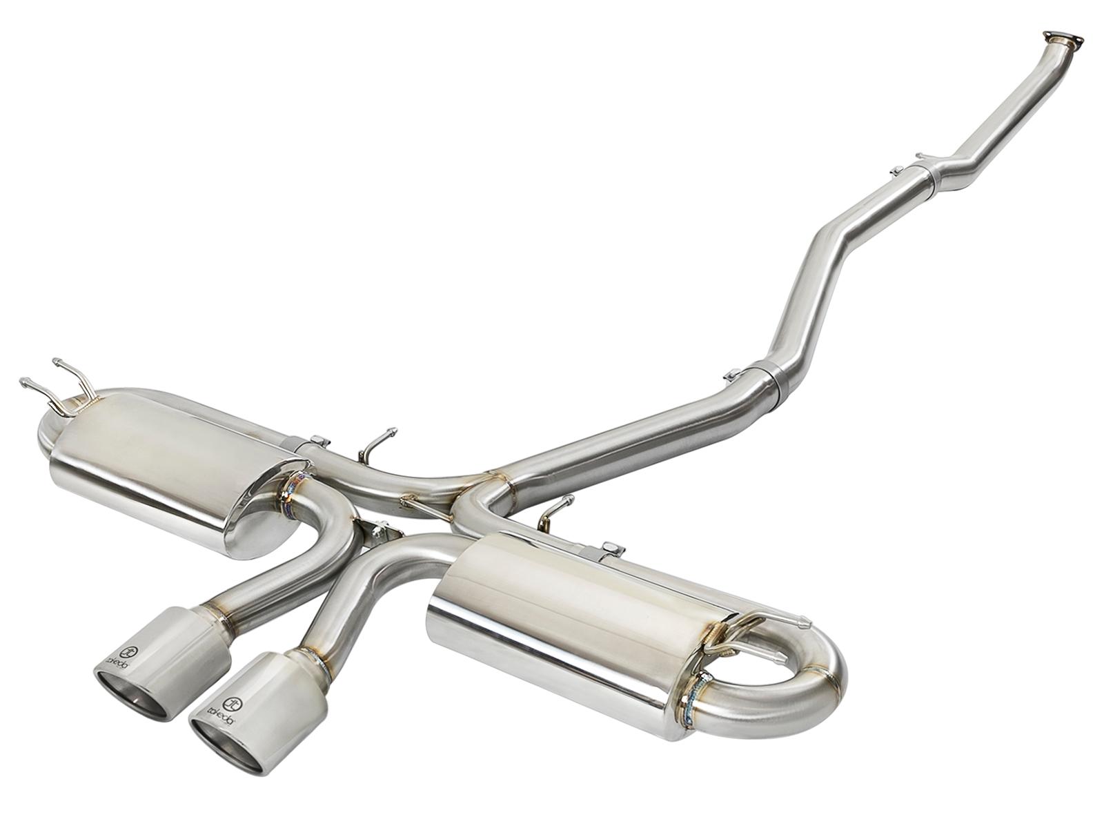 AFE Cat-Back Exhaust System (2017-2019 Honda Civic Si L4-1.5L (t)) - 49-36618-P