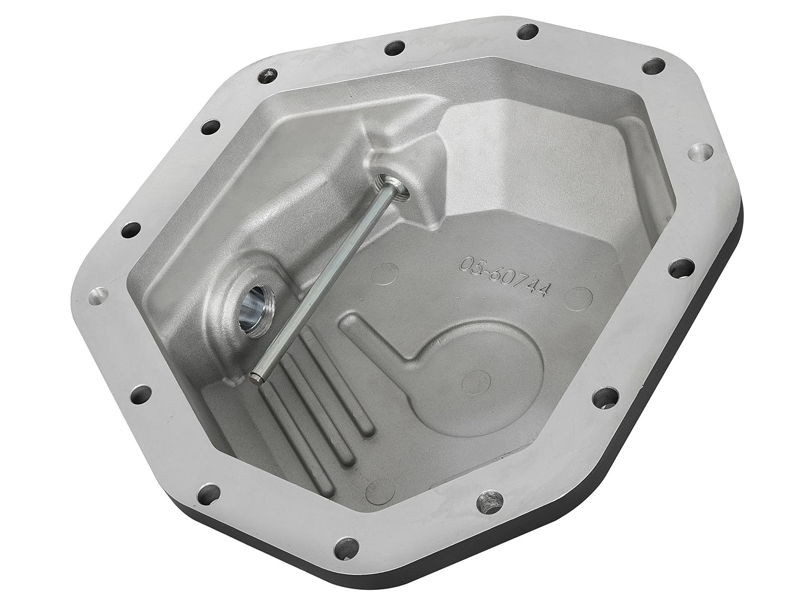 aFe POWER Pro Series Rear Differential Cover Black w/ Machined Fins (2017-2021 F-250 Super Duty, F-350 Super Duty) - 46-70352