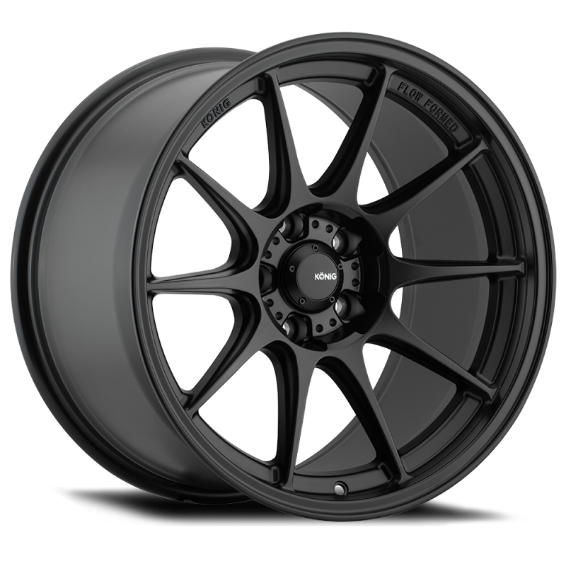 Konig Dekagram 15X7.5 4X100 Et35 Semi-Matte Black - DK75100355