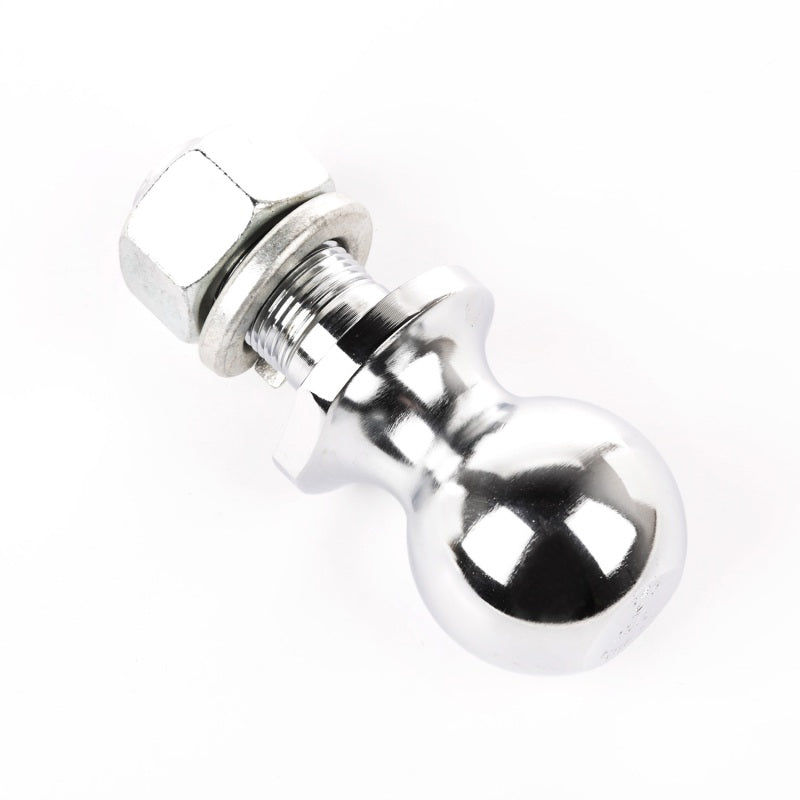 Rugged Ridge Trailer Hitch Ball 2 Inch Ball 1 Inch Diameter Shank Chrome - 11305.03