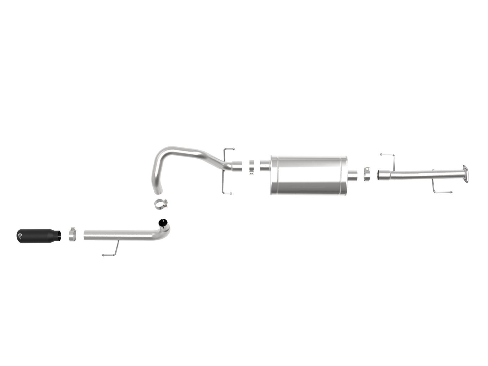 AFE Cat-Back Exhaust System (2010-2019 Toyota 4Runner V6-4.0L) - 49-36040-1B