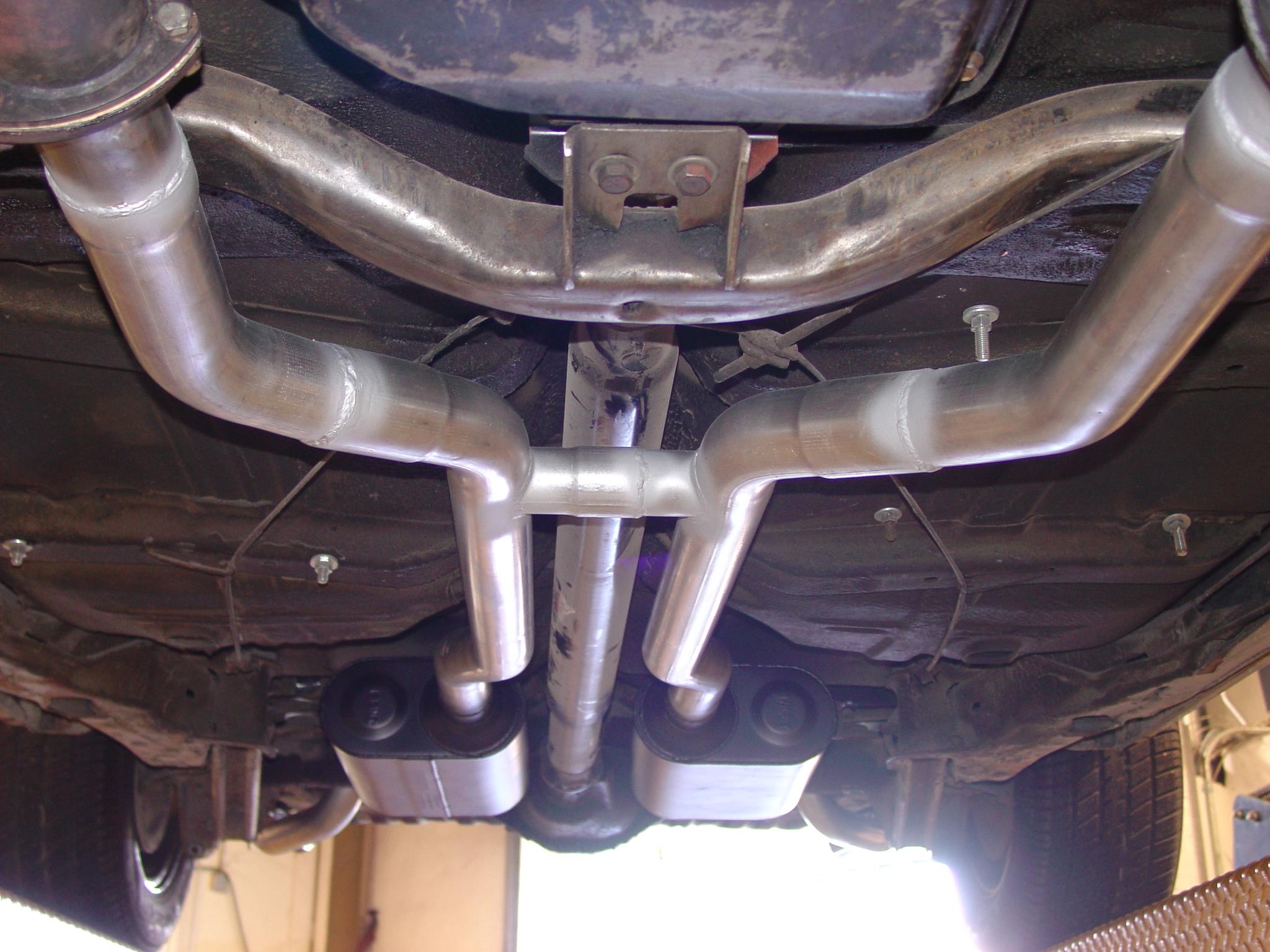 Flowmaster Header-back System - 2.50 in. Dual Rear Exit - Pipes Only No Mufflers
