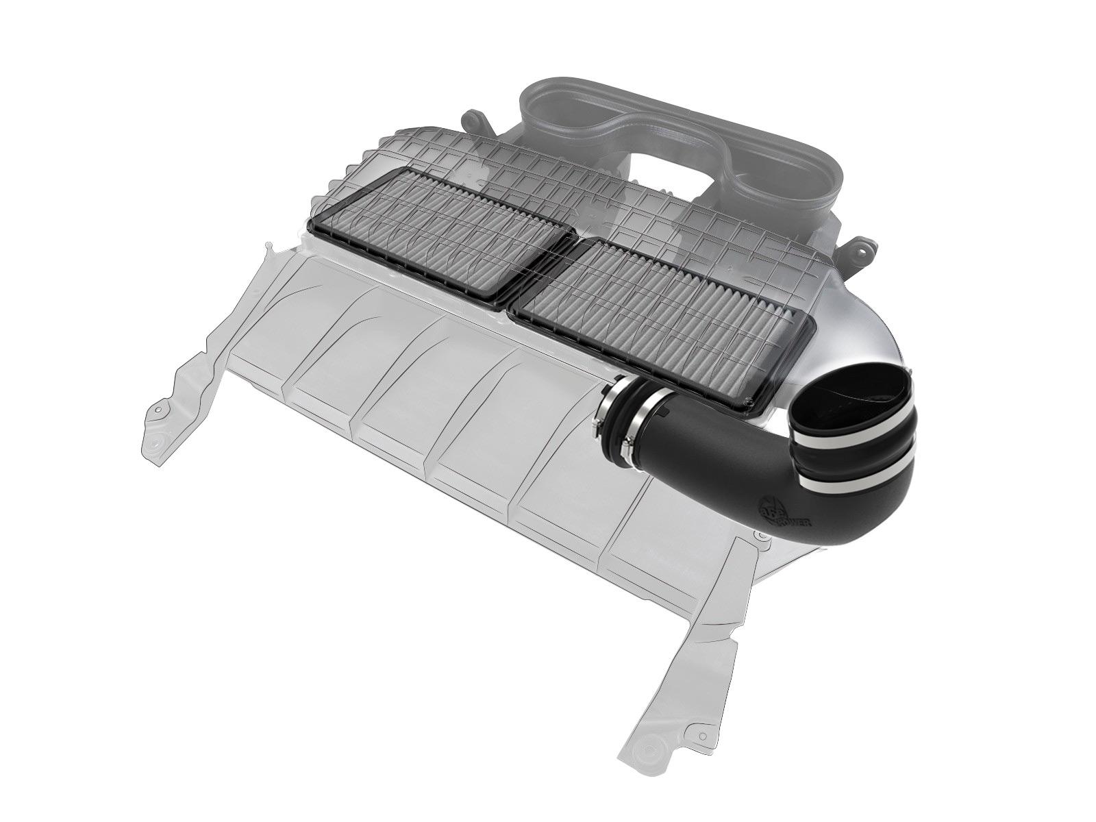 AFE Super Stock Induction System w/ Pro DRY S Filter RAM 1500 TRX 21-23 V8-6.2L (sc) - 55-10014D